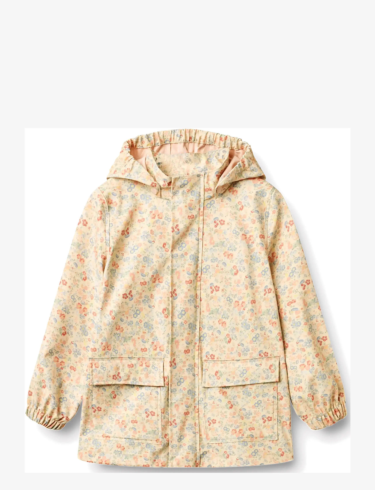 Wheat - Rainwear Ollo Jacket - regnjakker - flowers and seashells - 1