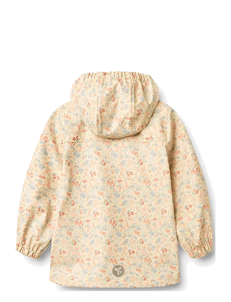 Wheat - Rainwear Ollo Jacket - vihmajoped - flowers and seashells - 2