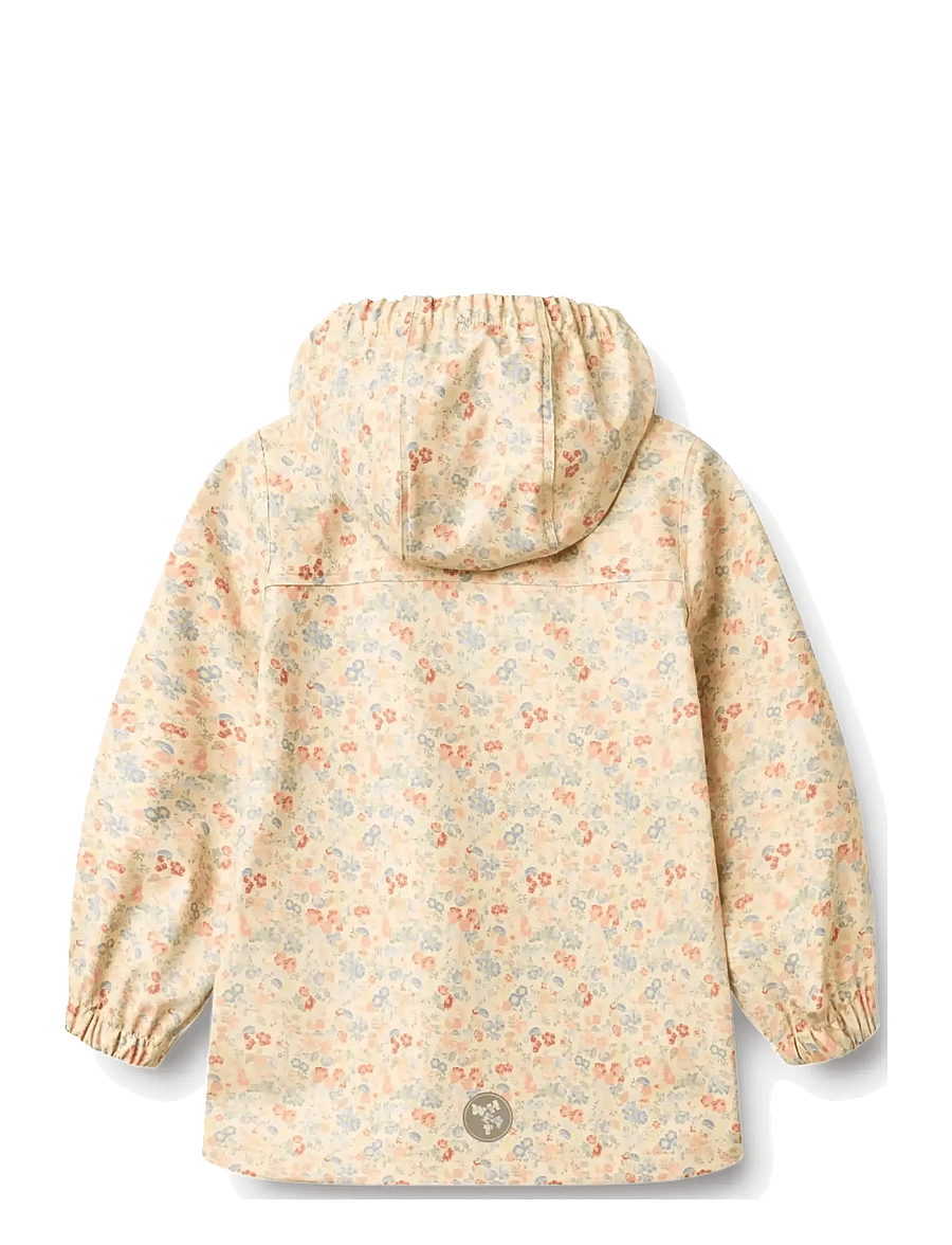Wheat - Rainwear Ollo Jacket - vihmajoped - flowers and seashells - 2