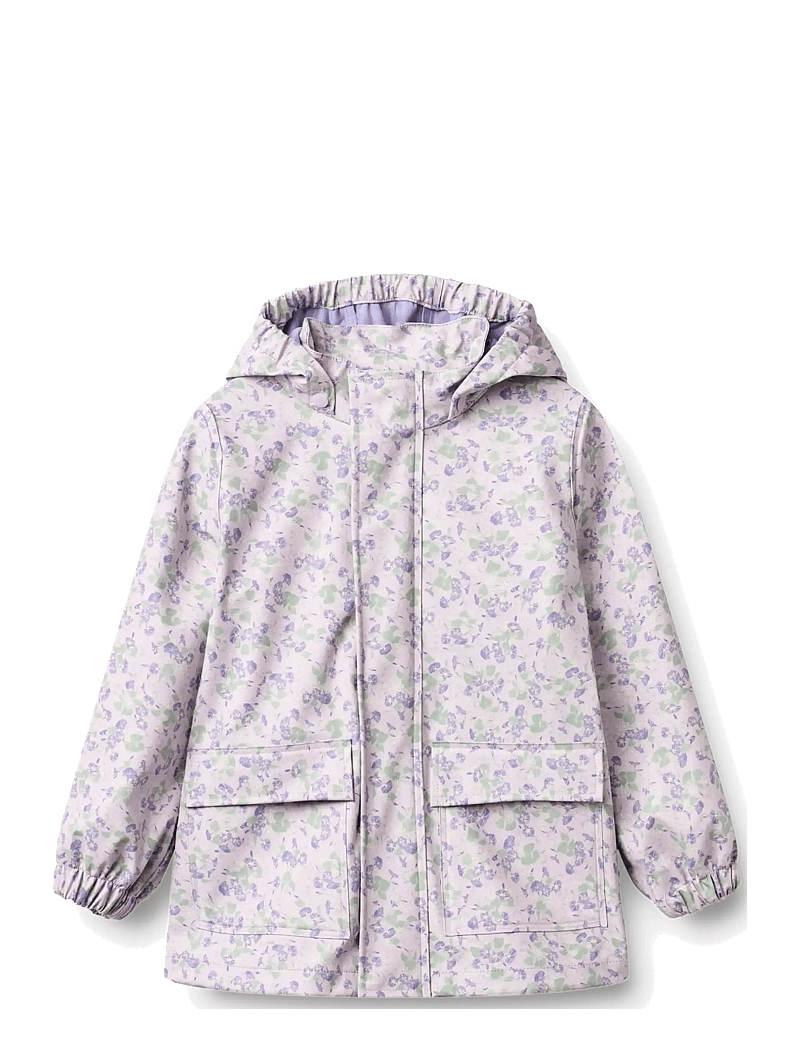 Wheat - Rainwear Ollo Jacket - sadetakit - lilac petunias - 1