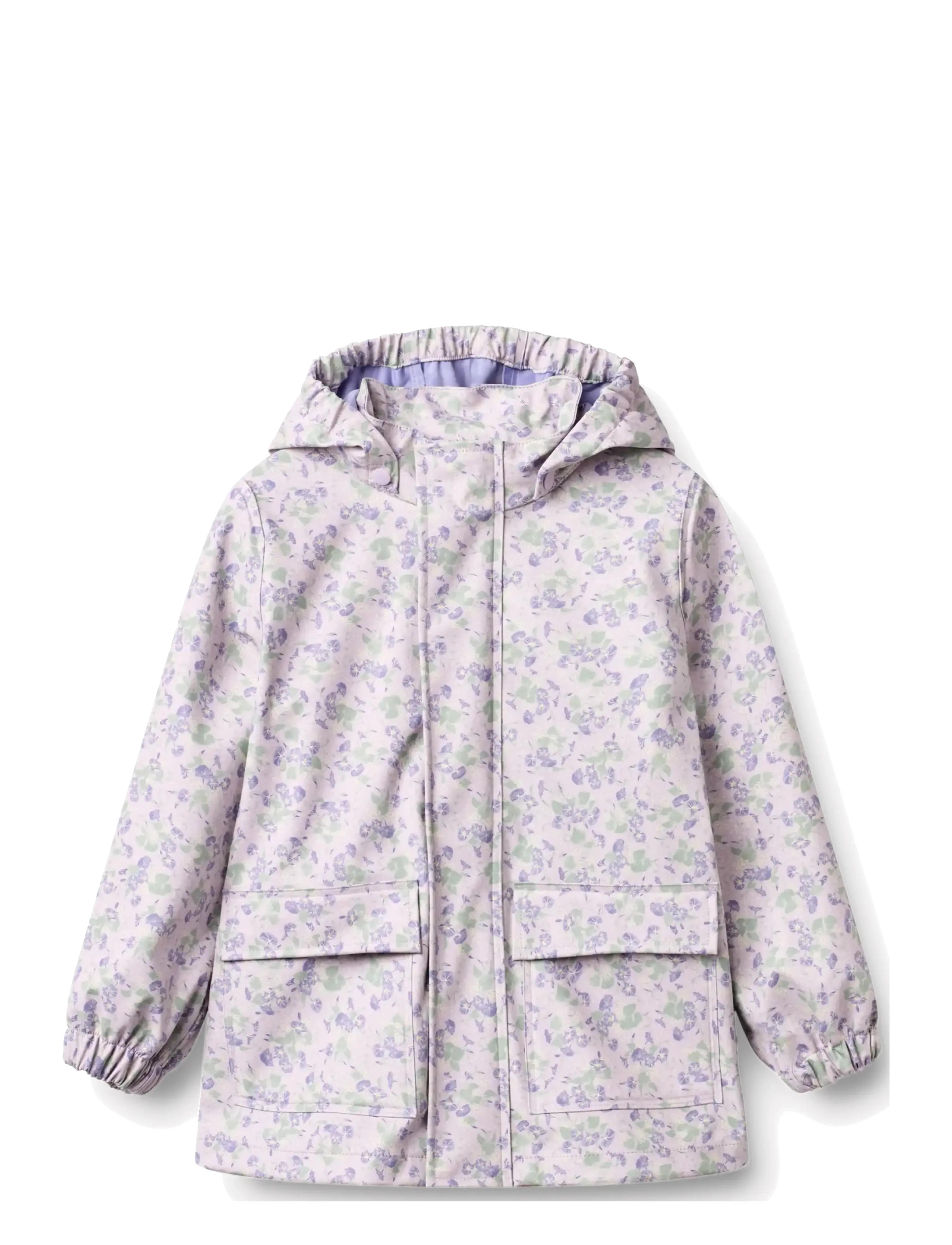 Wheat - Rainwear Ollo Jacket - rain coats - lilac petunias - 1