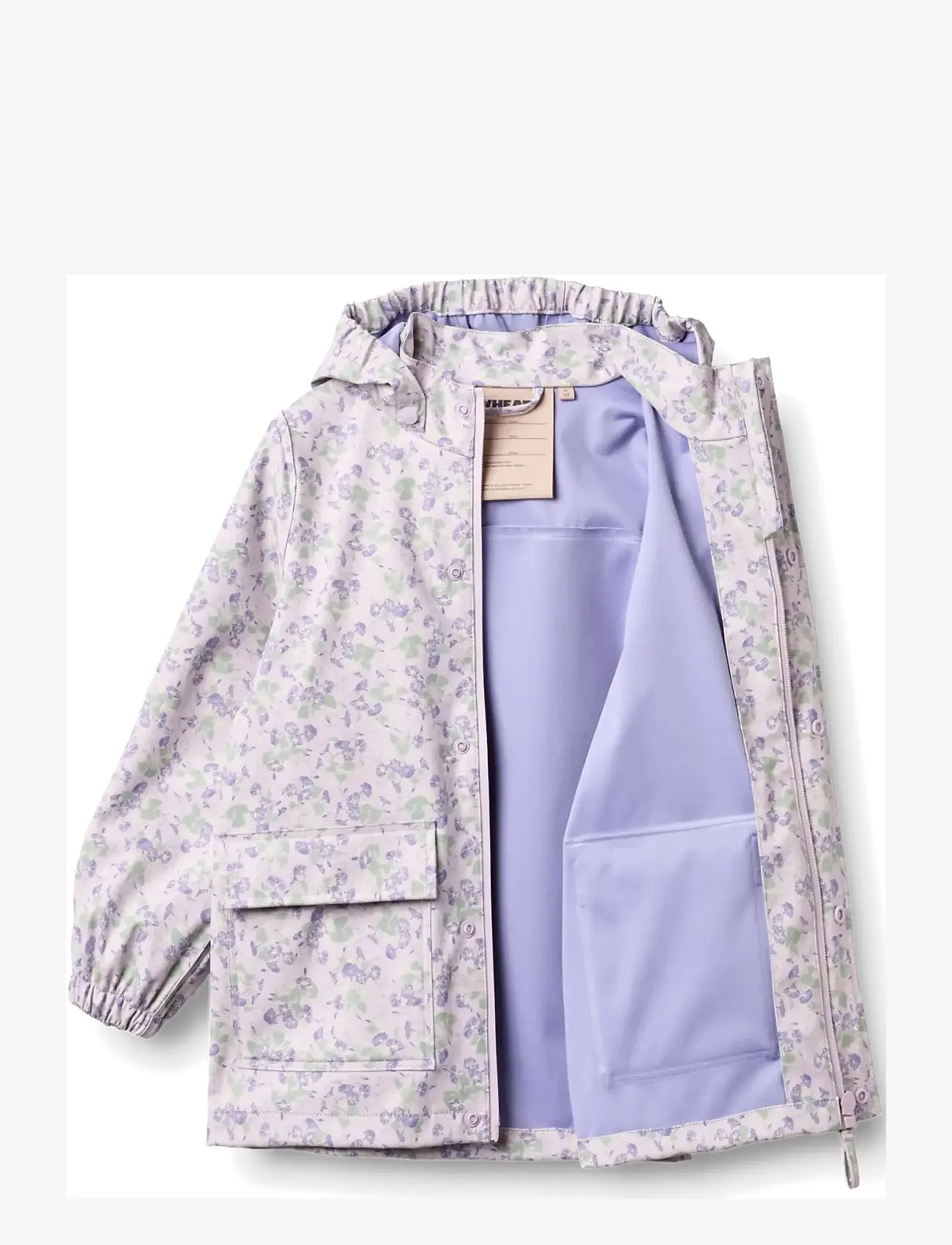 Wheat - Rainwear Ollo Jacket - sadetakit - lilac petunias - 3
