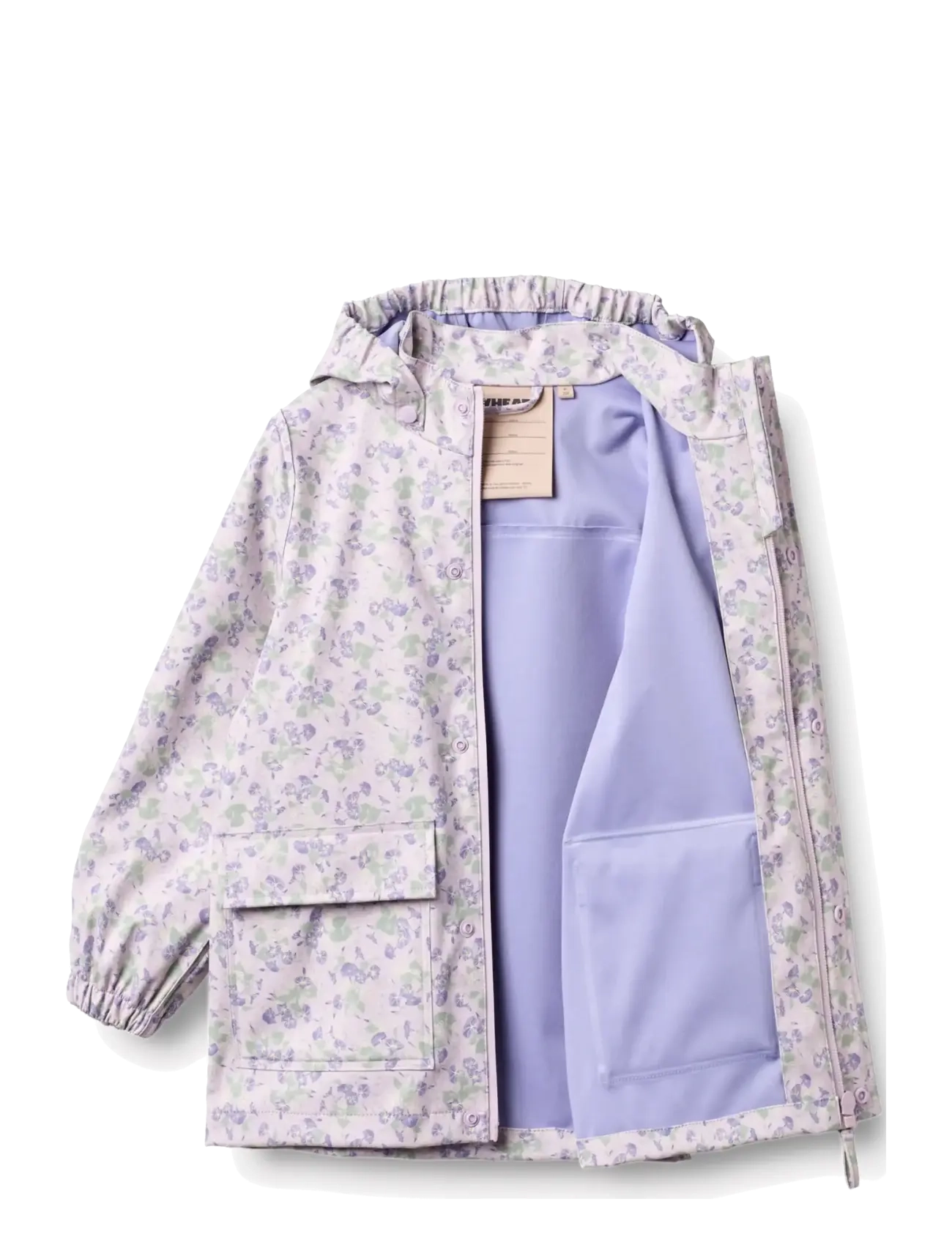Wheat - Rainwear Ollo Jacket - rain coats - lilac petunias - 3