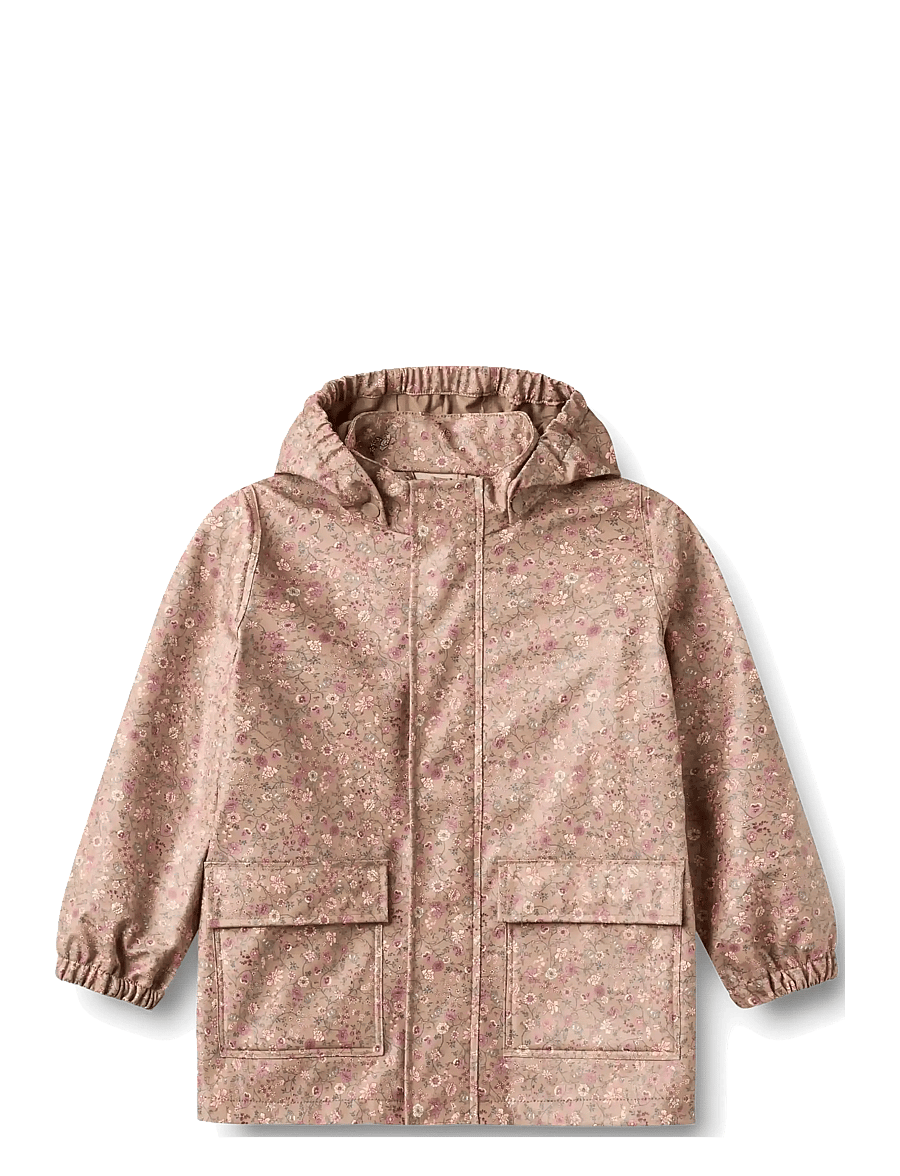 Wheat - Rainwear Ollo Jacket - regenjacken - portabella flowers - 0