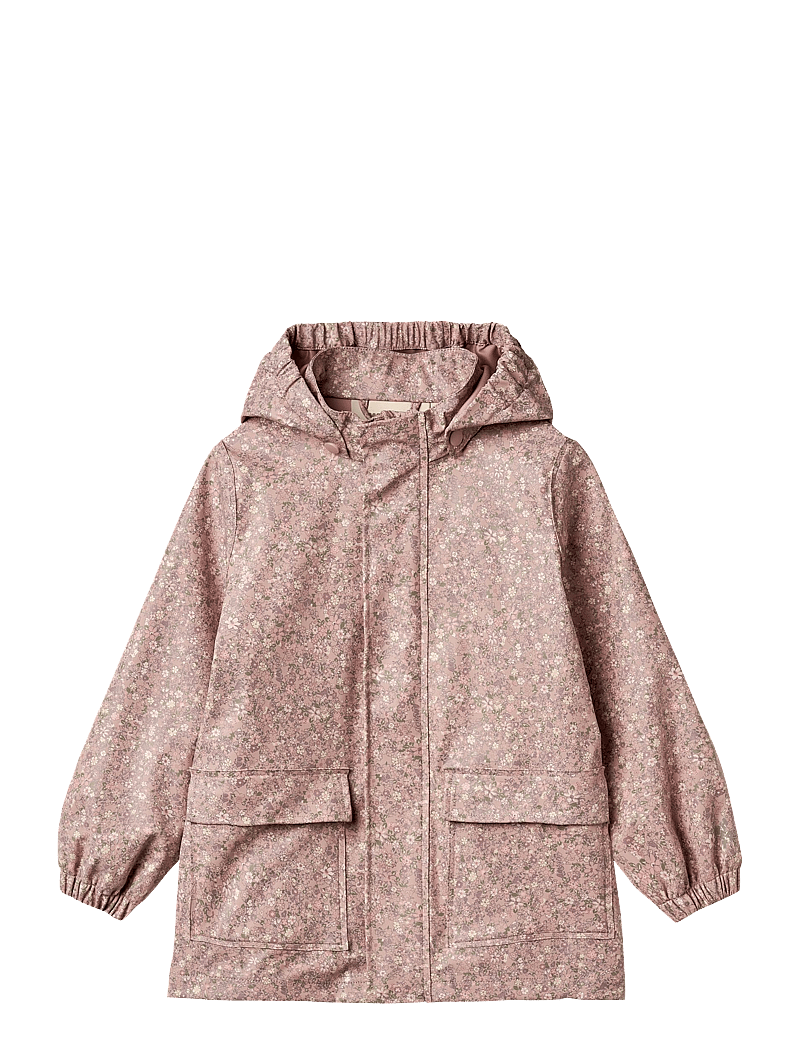 Wheat - Rainwear Ollo Jacket - regnjakker - powder flower meadow - 0