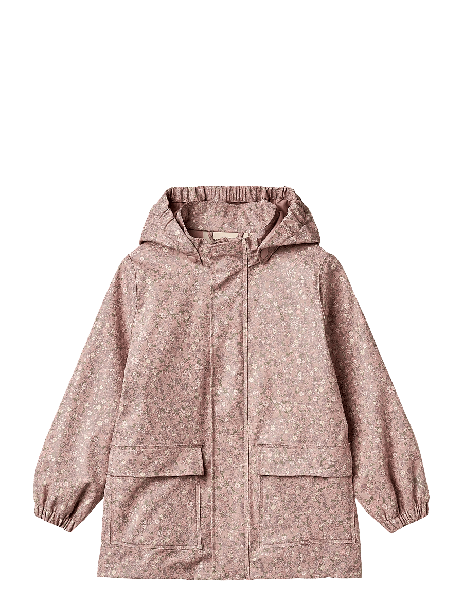 Wheat - Rainwear Ollo Jacket - vihmajoped - powder flower meadow - 0