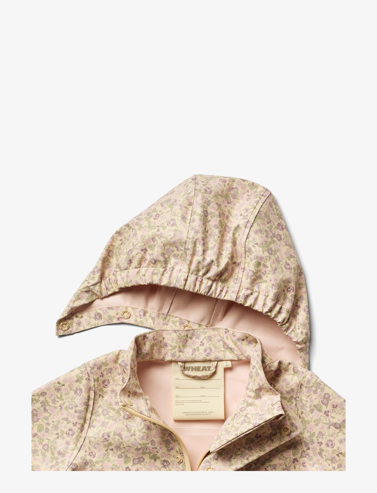 Wheat - Rainwear Ollo Jacket - rain coats - rose flower field - 2