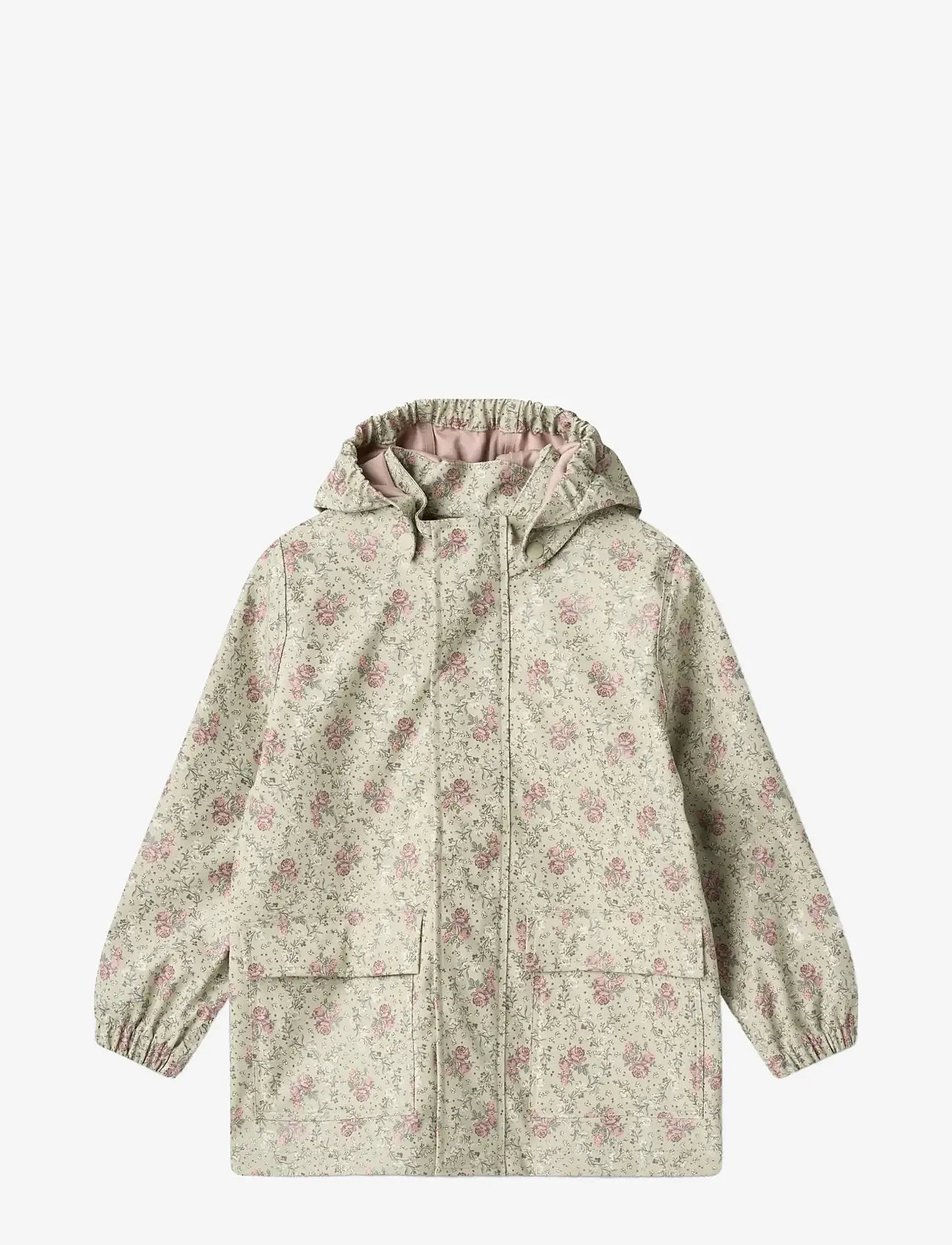 Wheat - Rainwear Ollo Jacket - regenmäntel - slightly green flowers - 0