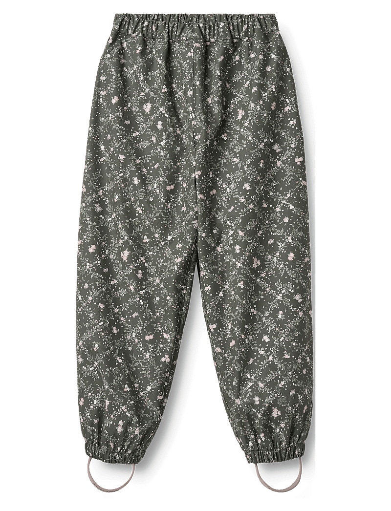 Wheat - Rainwear Olo trousers - regnbukser - forest lake checked flowers - 0