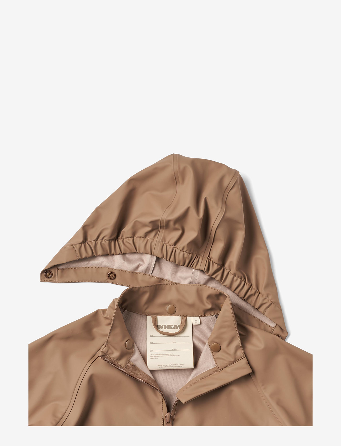 Wheat - Rainwear Chardy Jacket - regnjakker - hazel - 2