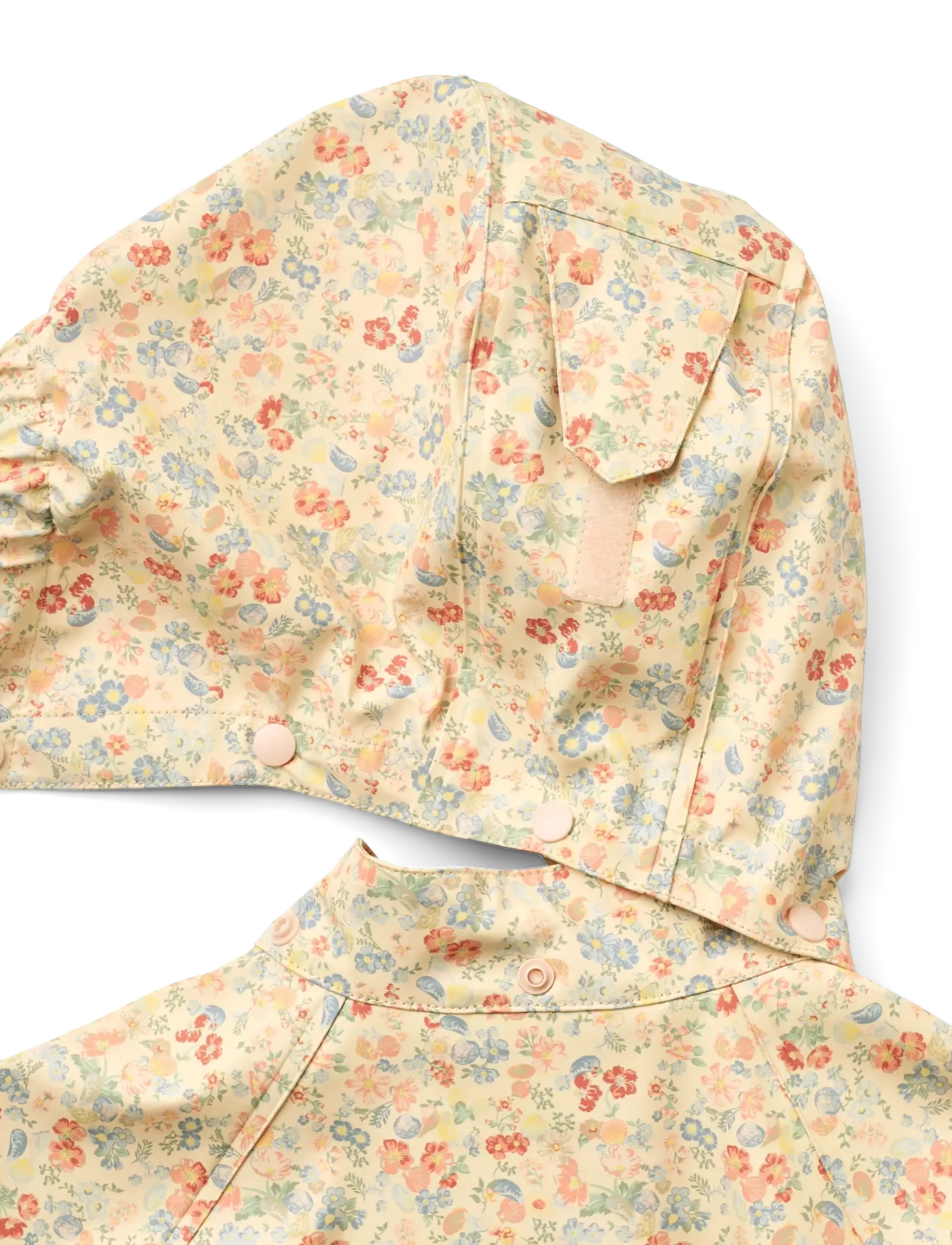 Wheat - Rainwear Chardy Jacket - rain jackets - flowers and seashells - 1
