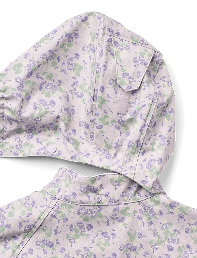 Wheat - Rainwear Chardy Jacket - vihmajoped - lilac petunias - 2
