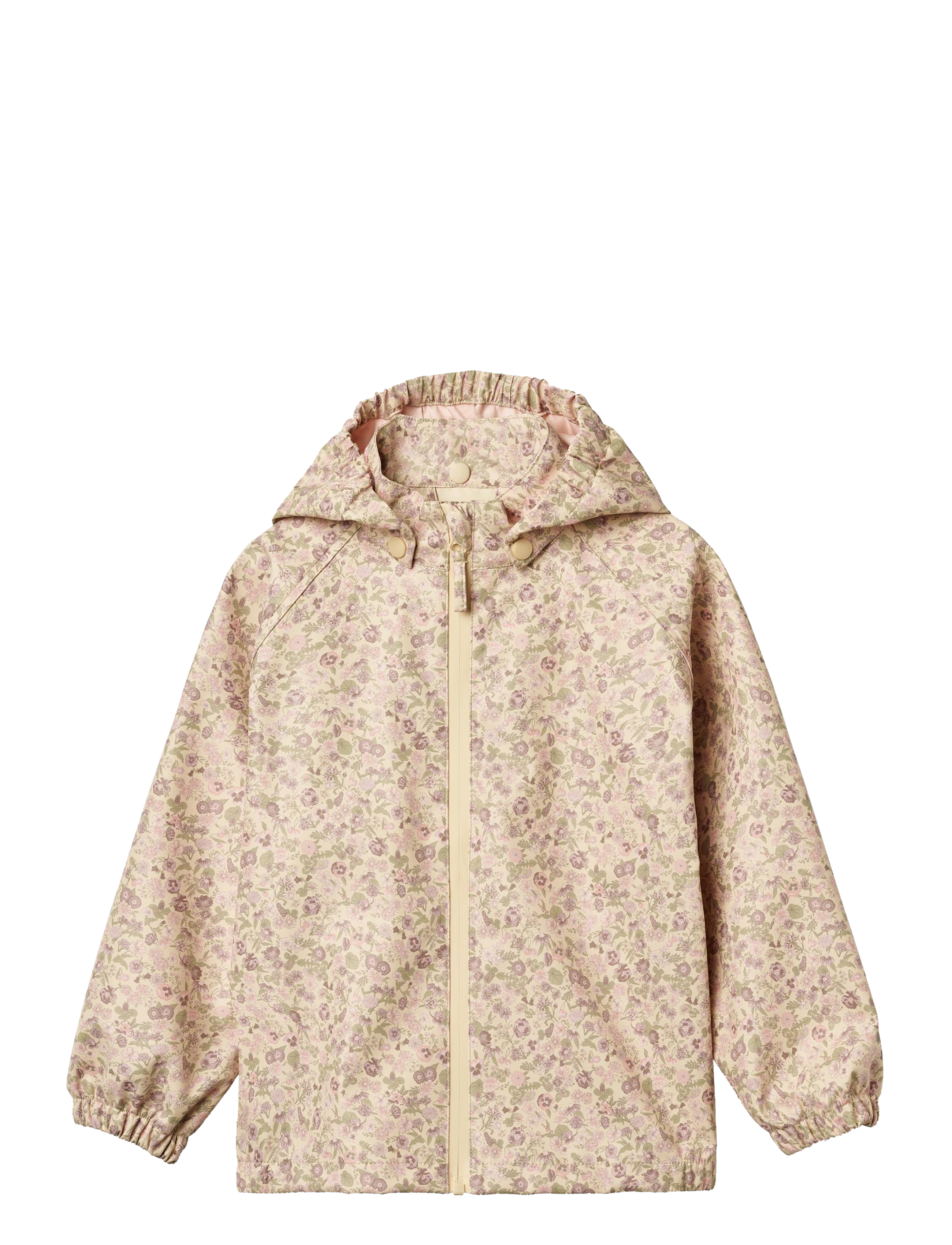 Wheat Rainwear Chardy Jacket, Børn, Hætte Regnjakke, Beige, Str: 104