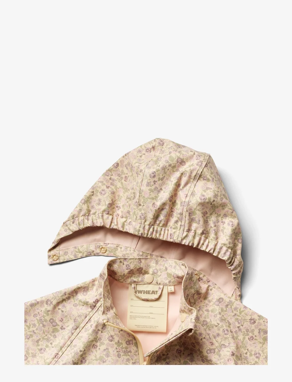 Wheat - Rainwear Chardy jacket - vihmajoped - rose flower field - 2