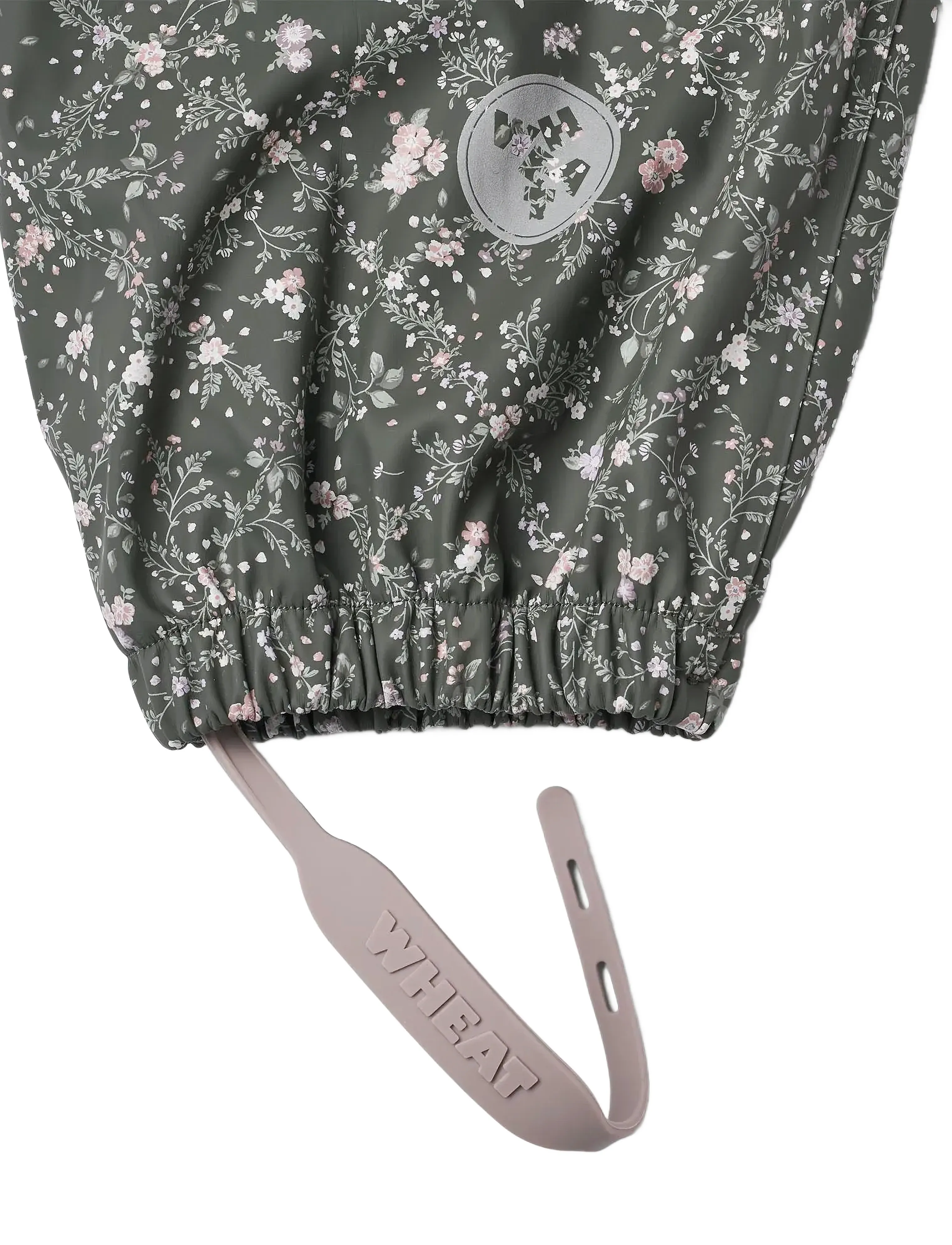Wheat - Rainwear Charlo Overalls - regenhose - forest lake checked flowers - 3