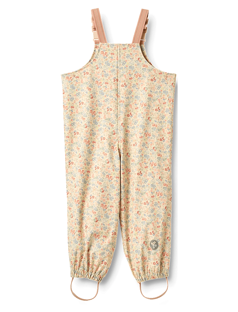 Wheat - Rainwear Charlo Overalls - regnbyxor - flowers and seashells - 1
