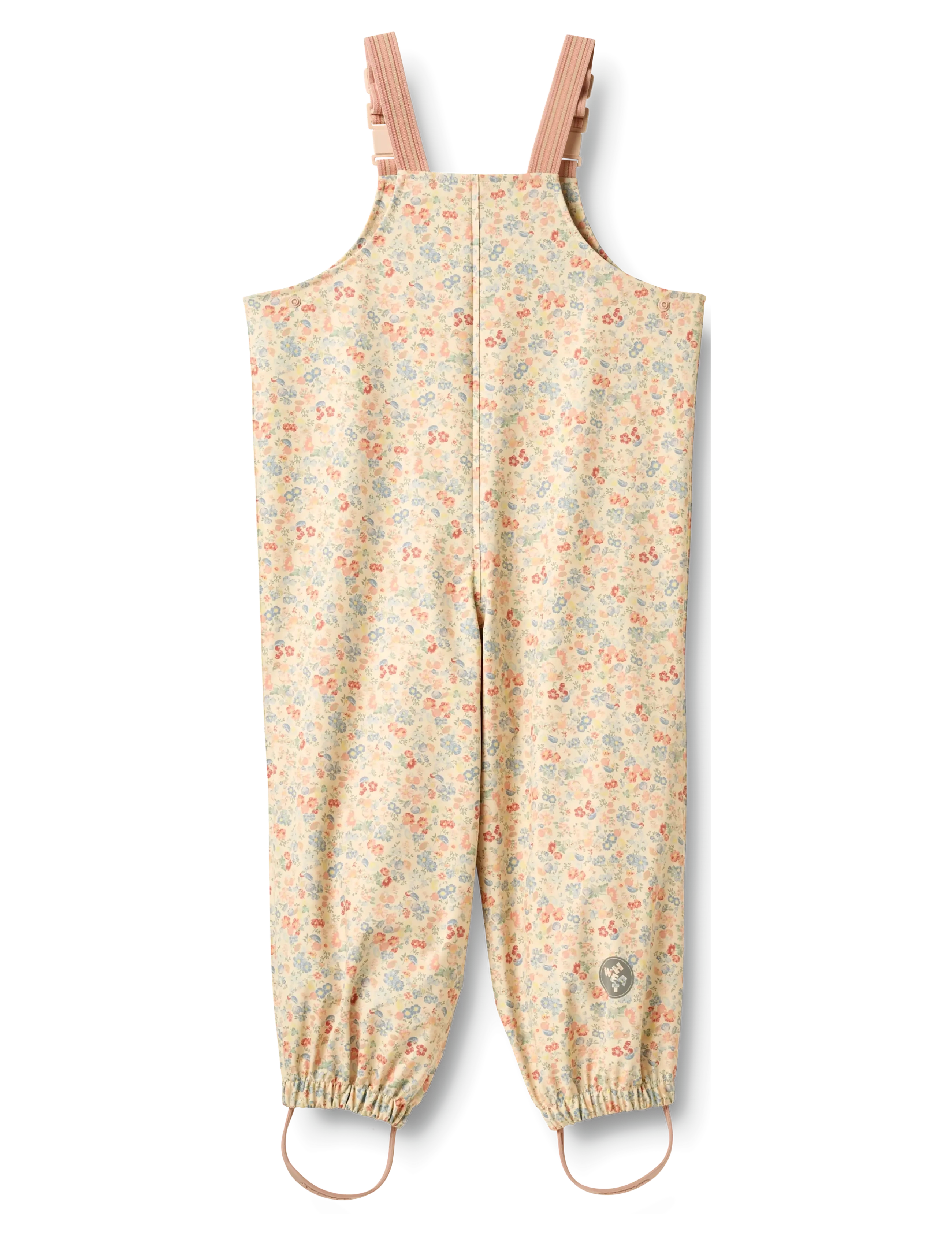 Wheat - Rainwear Charlo Overalls - regnbukser - flowers and seashells - 1