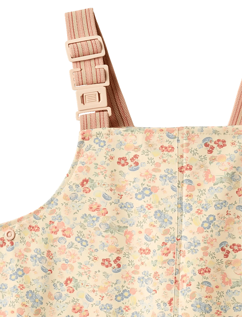 Wheat - Rainwear Charlo Overalls - regnbyxor - flowers and seashells - 2