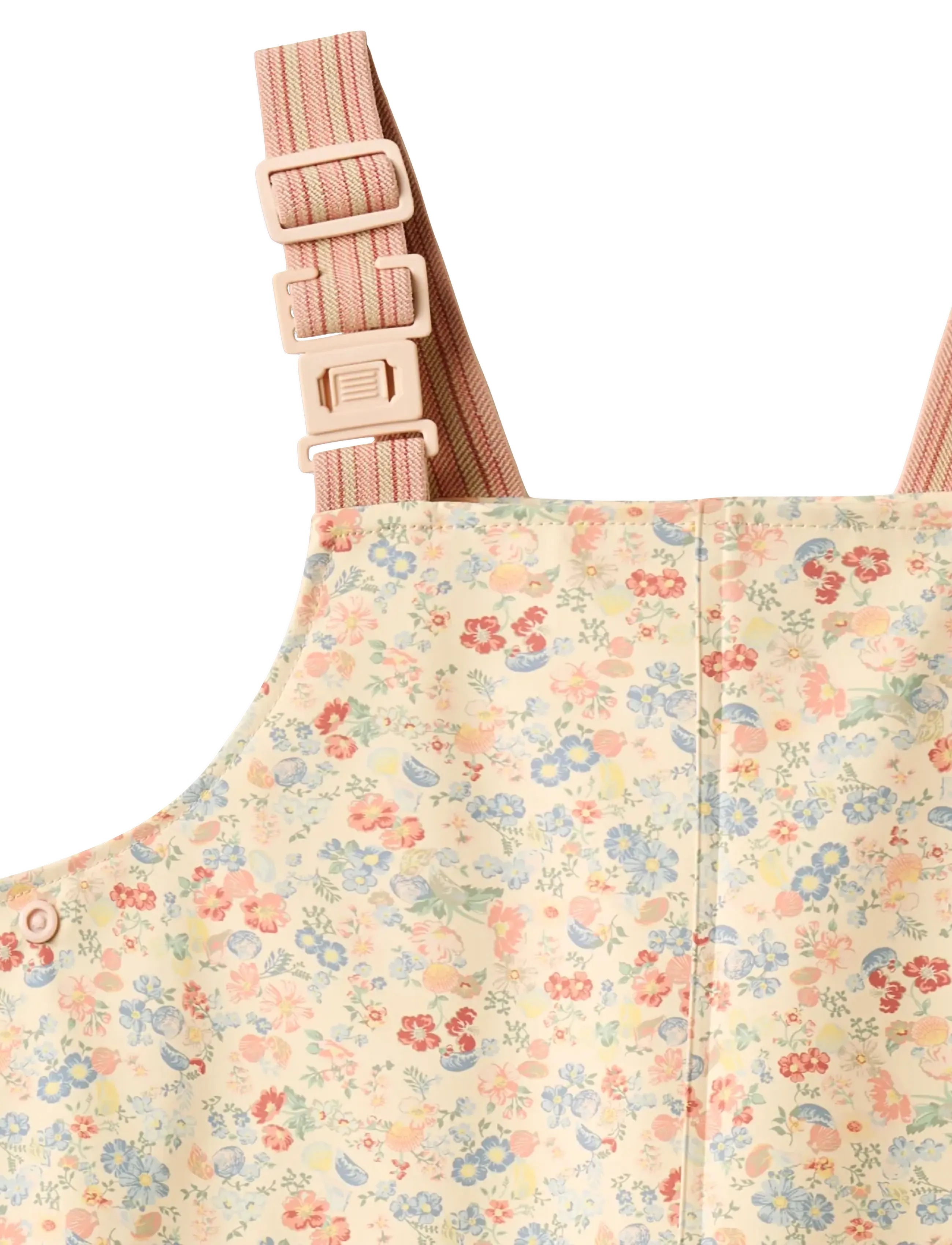 Wheat - Rainwear Charlo Overalls - regnbukser - flowers and seashells - 2