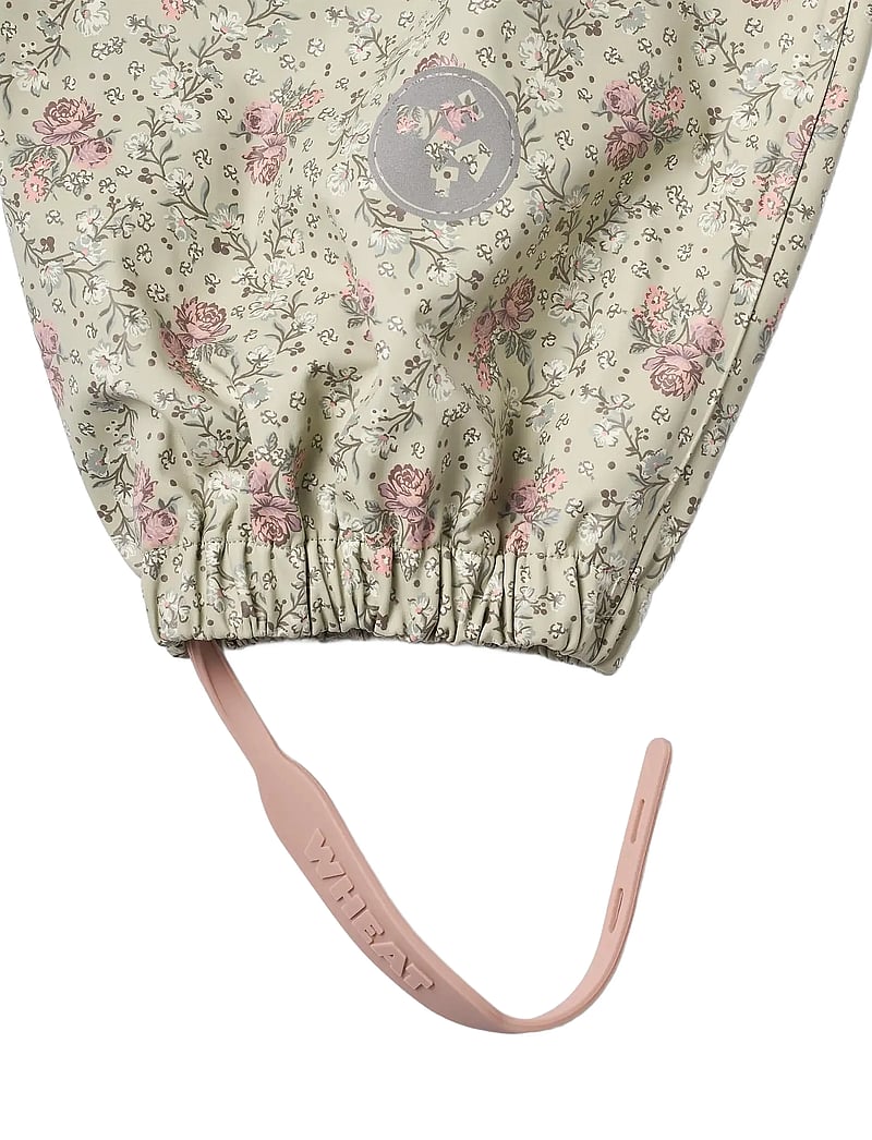 Wheat - Rainwear Charlo Overalls - regnbuxur - slightly green flowers - 2