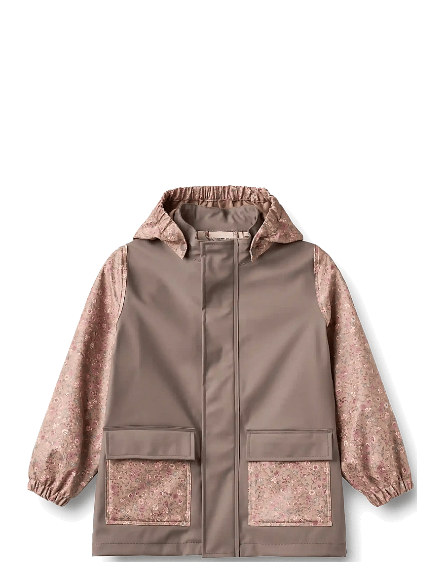 Wheat - Rainwear Otu Jacket - regenjacken - plum truffle - 0