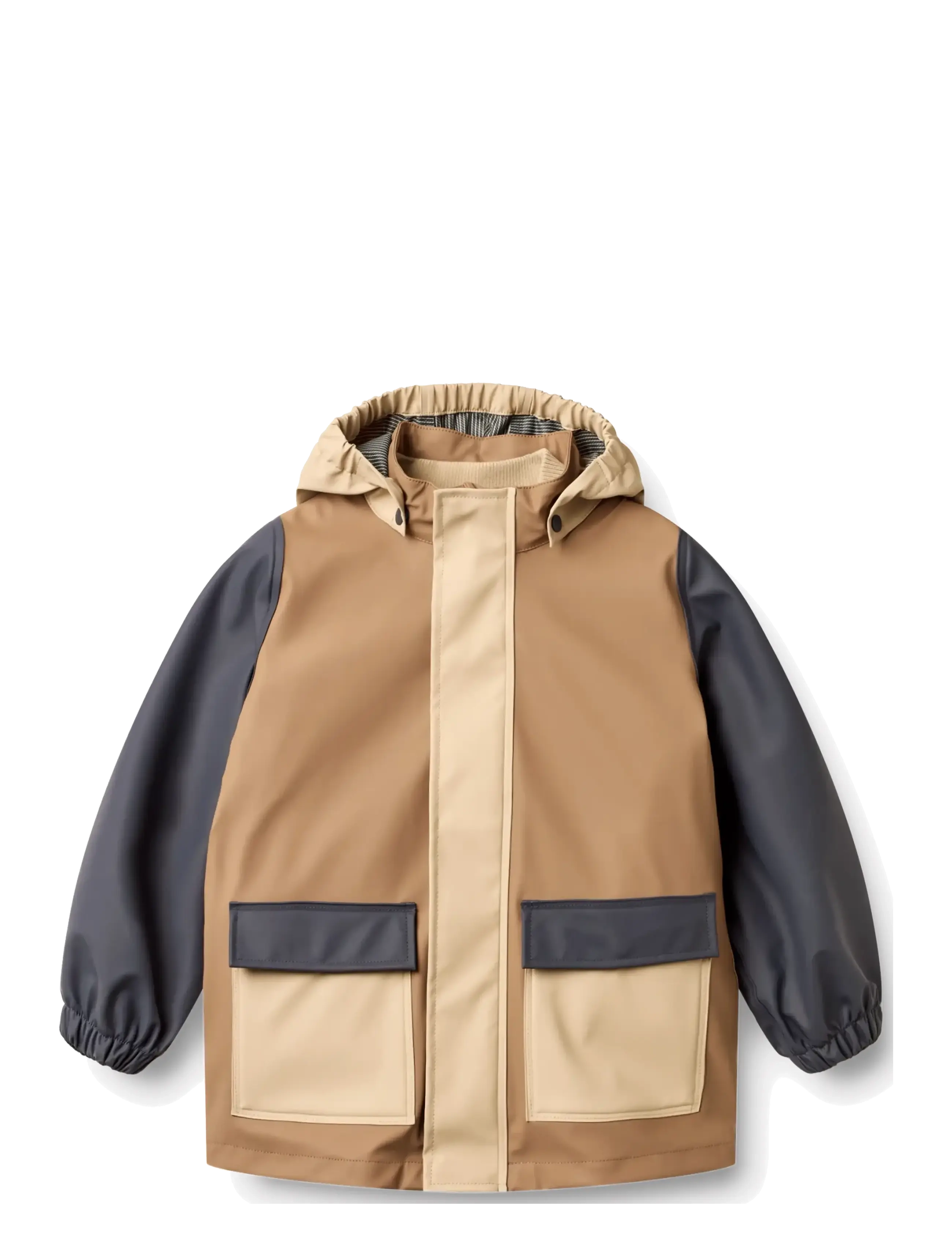 Wheat Rainwear Otu Jacket - Regenjacken - WHITE PEPPER / multi