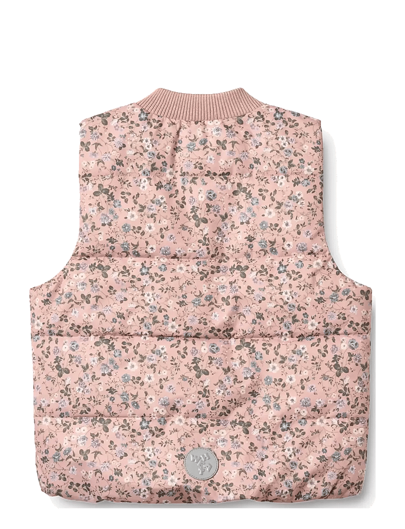 Wheat - Lakas Puffer vest - rose powder flowers - 2