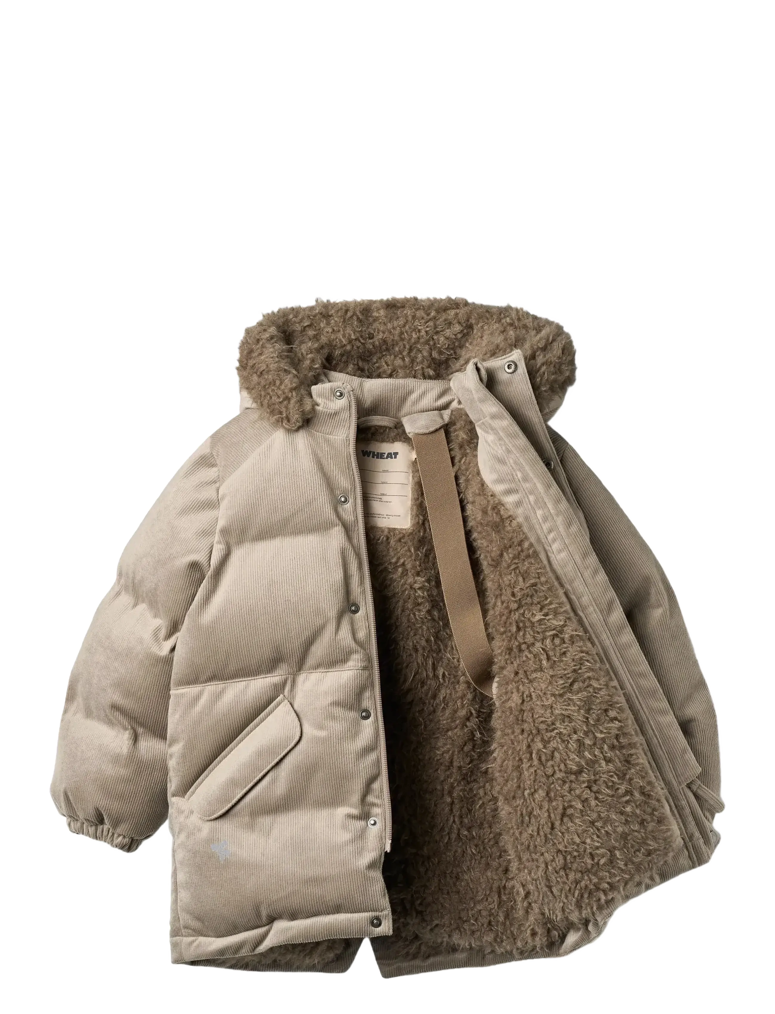Wheat - Puffer Parka Jasper - daunen- und steppjacken - grey stone - 2