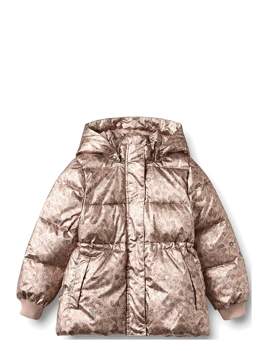 Wheat - Puffer jacket Eli - golden flowers - 1