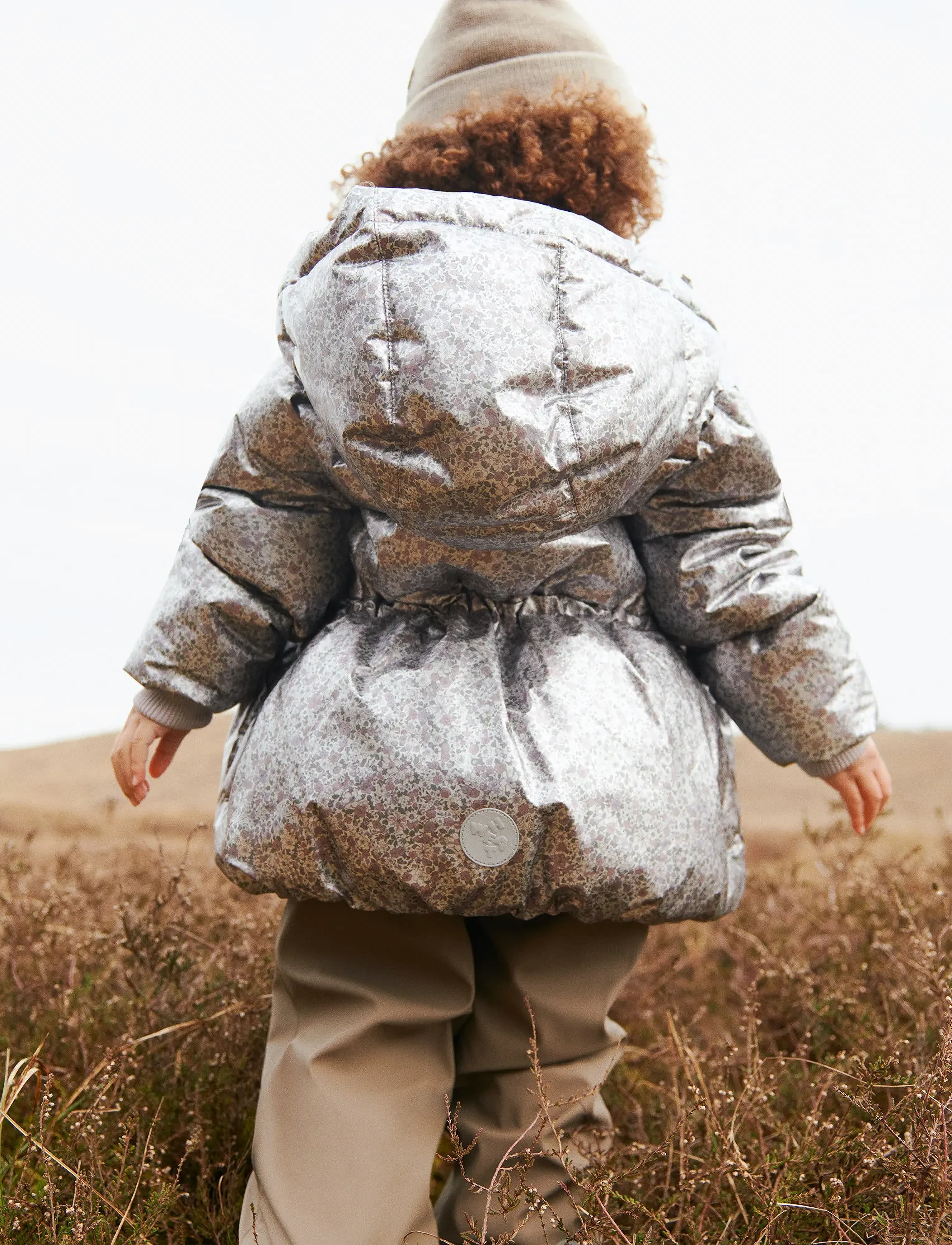Wheat - Puffer jacket Eli - silver flower meadow - 4