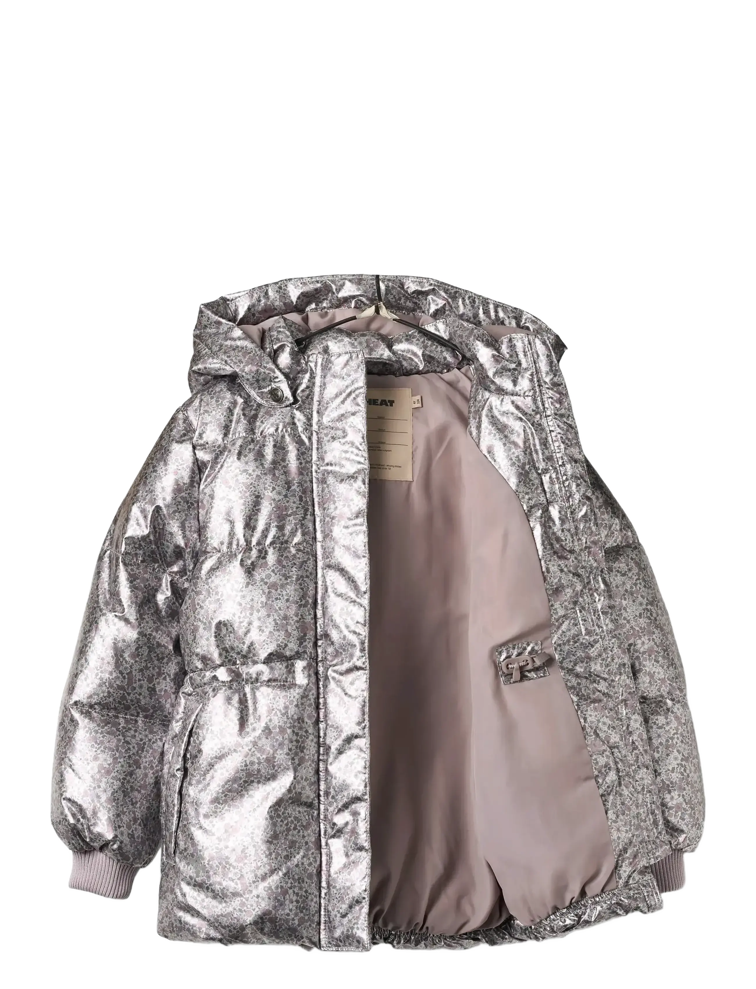 Wheat - Puffer jacket Eli - silver flower meadow - 3