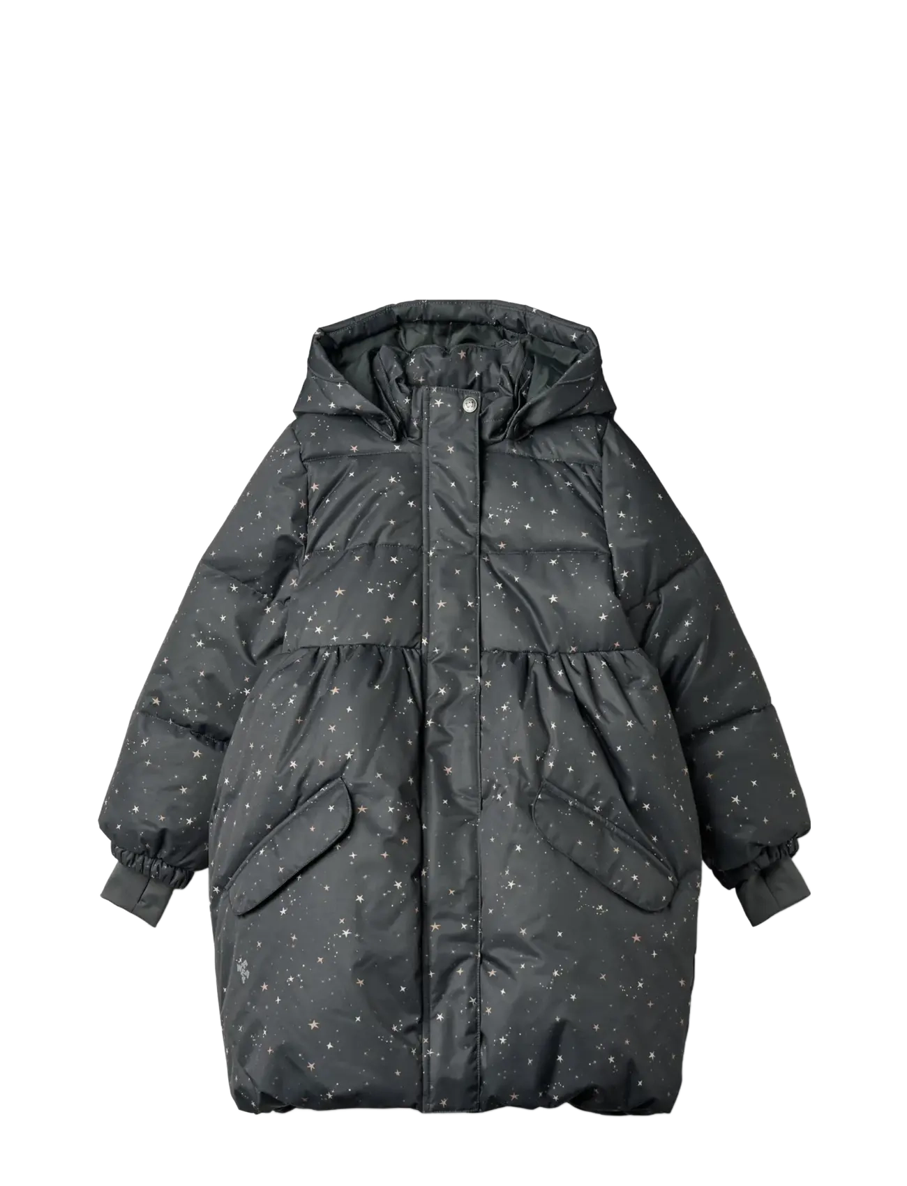 Wheat Puffer Coat Luna, 110, Jackets & Coats, Schwarz - Padded, Kinder