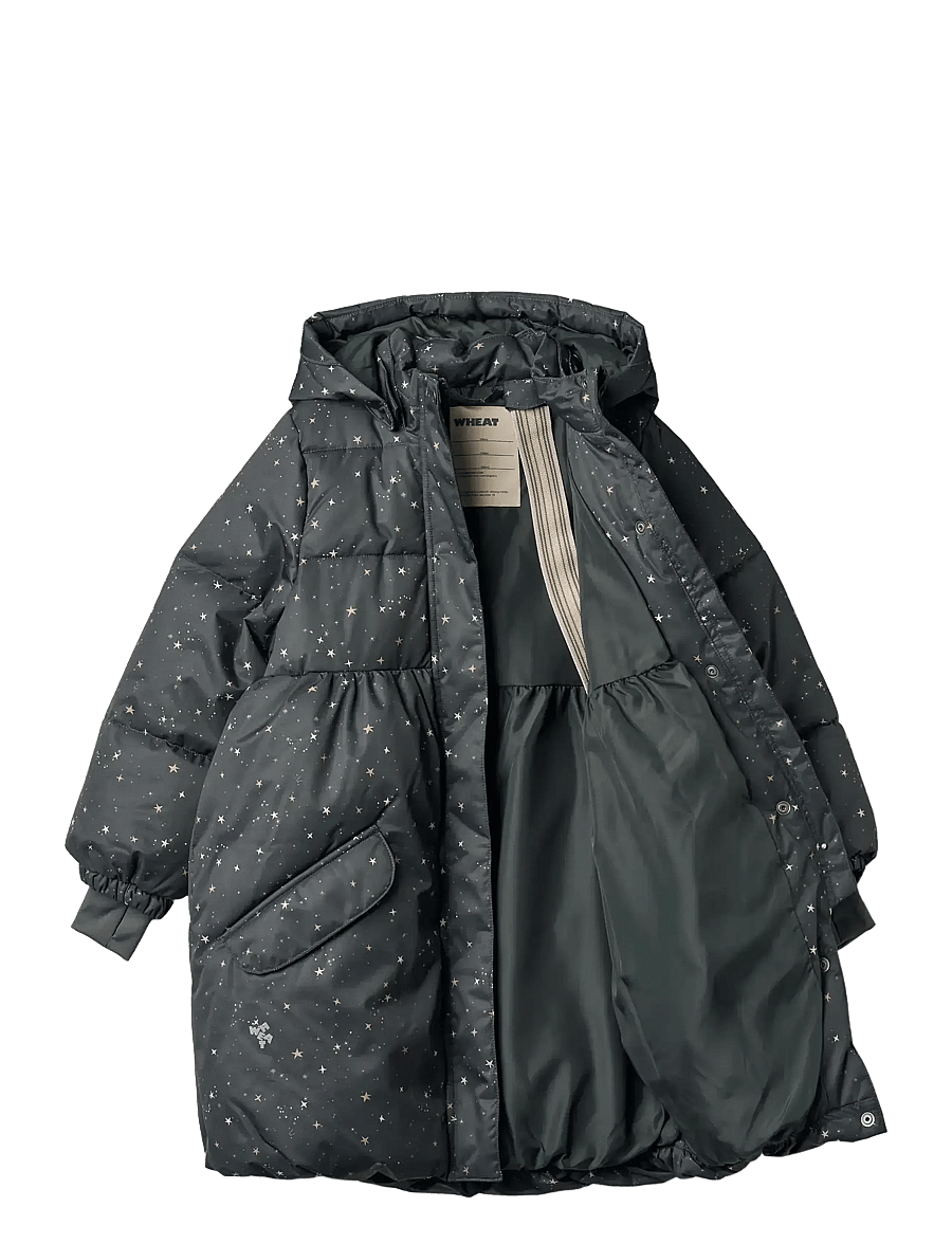 Wheat - Puffer Coat Luna - talvitakki - black sea stars - 2