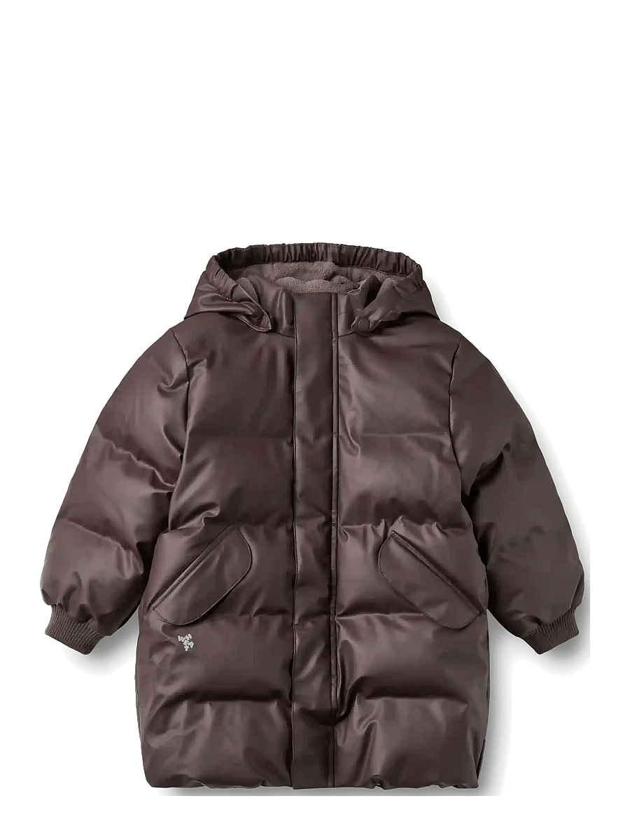 Wheat - PU Puffer Jacket Coast - winterjacke - chocolate plum - 0