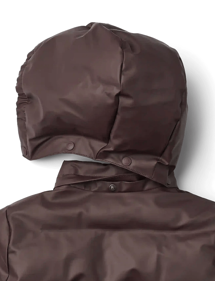 Wheat - PU Puffer Jacket Coast - winterjacke - chocolate plum - 2
