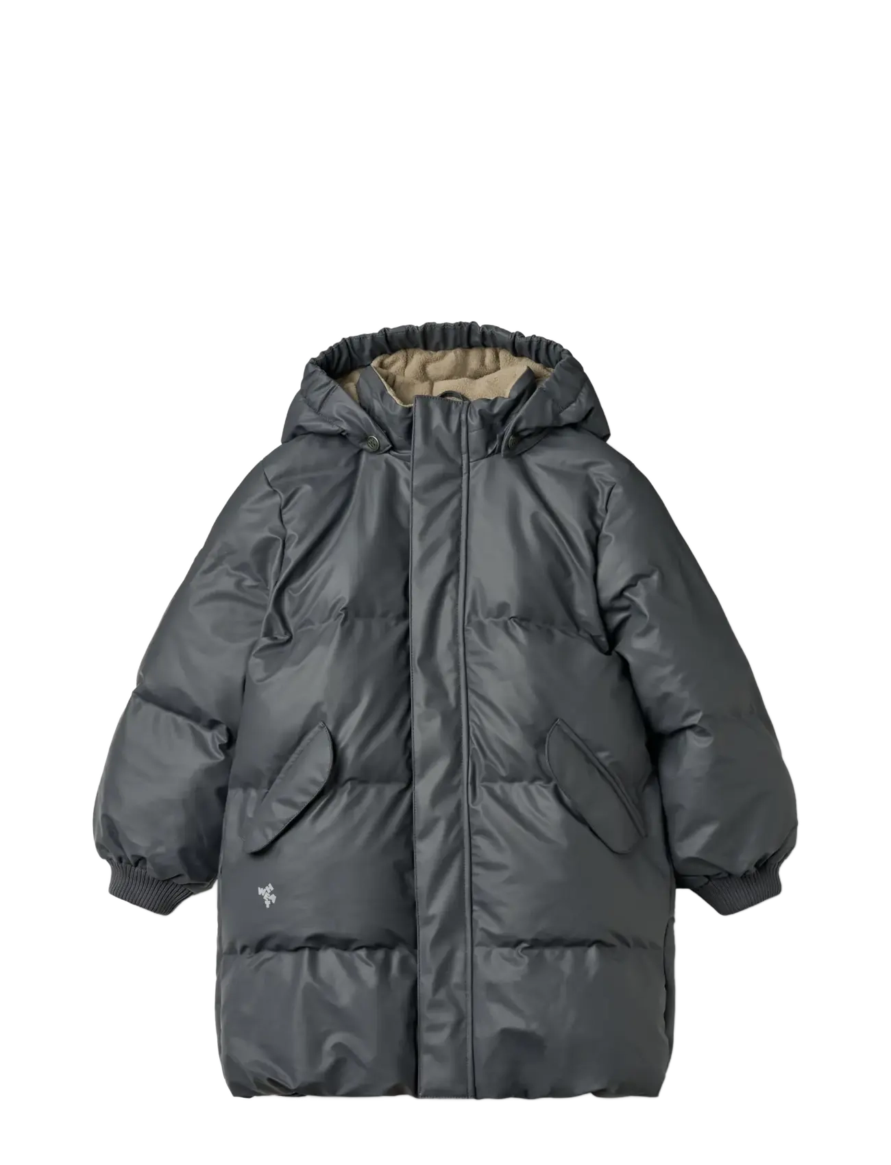 Wheat PU Puffer Jacket Coast - Outerwear - GREYBLUE / grey