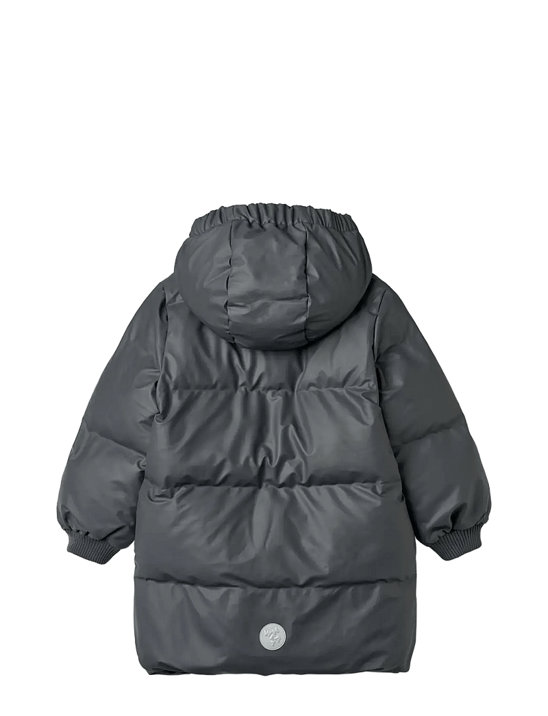Wheat - PU Puffer Jacket Coast - vinterjakker - greyblue - 1