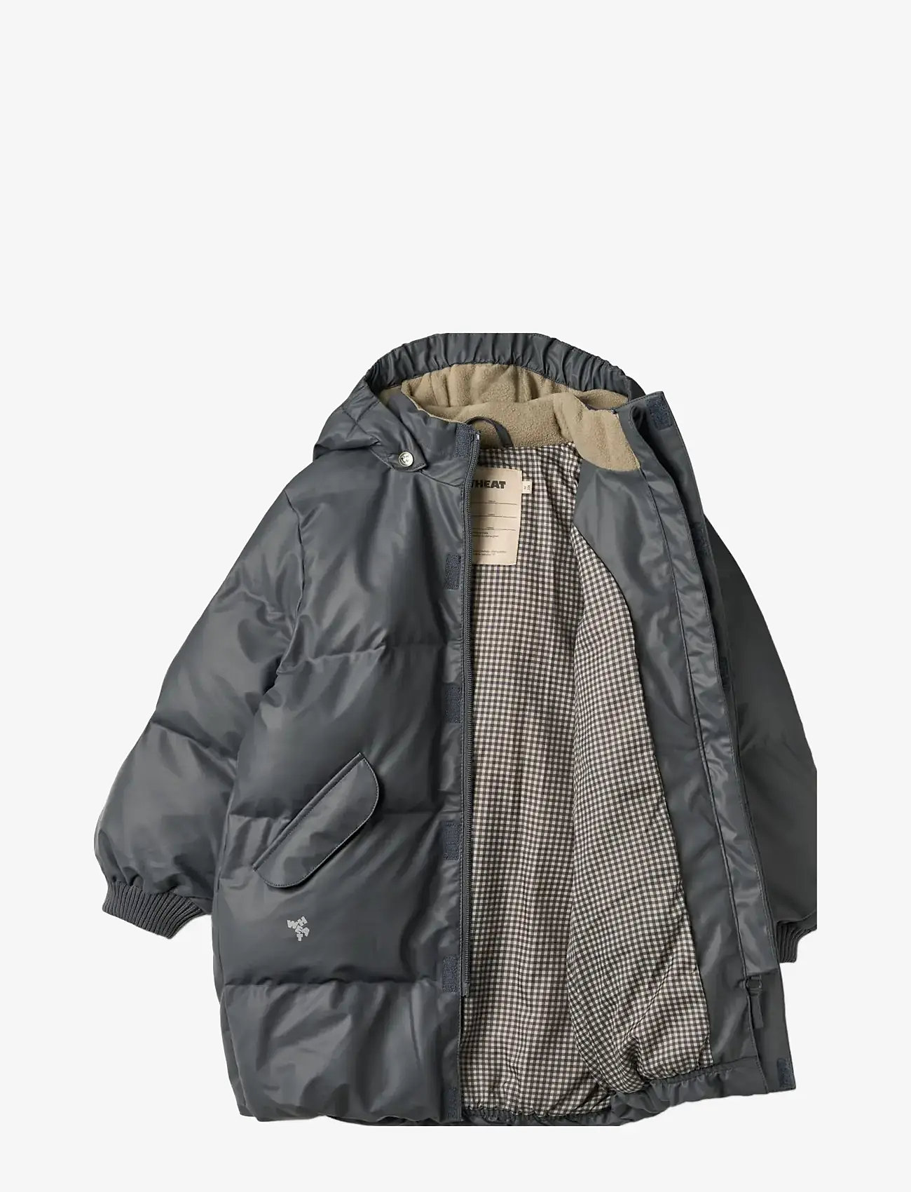 Wheat - PU Puffer Jacket Coast - dunjackor & fodrade jackor - greyblue - 2