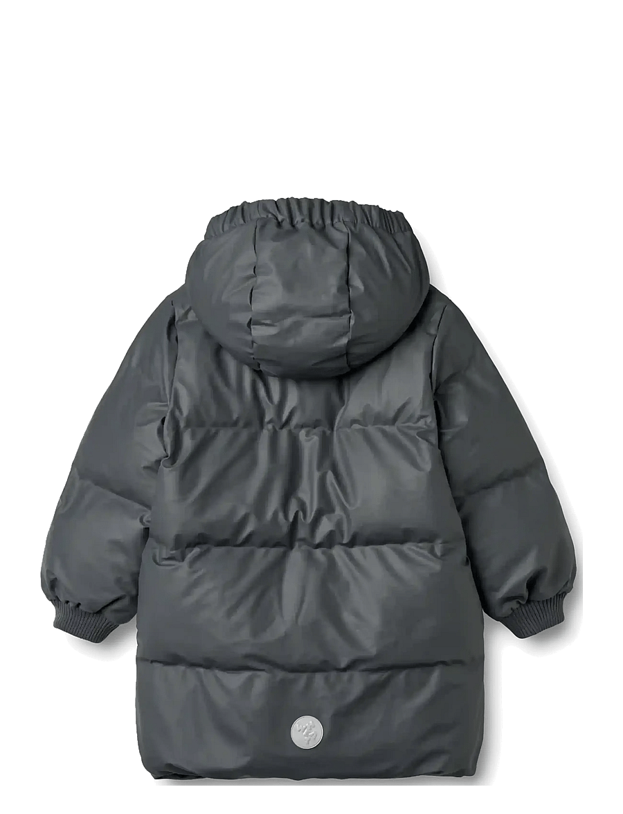 Wheat - PU Puffer Jacket Coast - kurtka zimowa - greyblue - 2