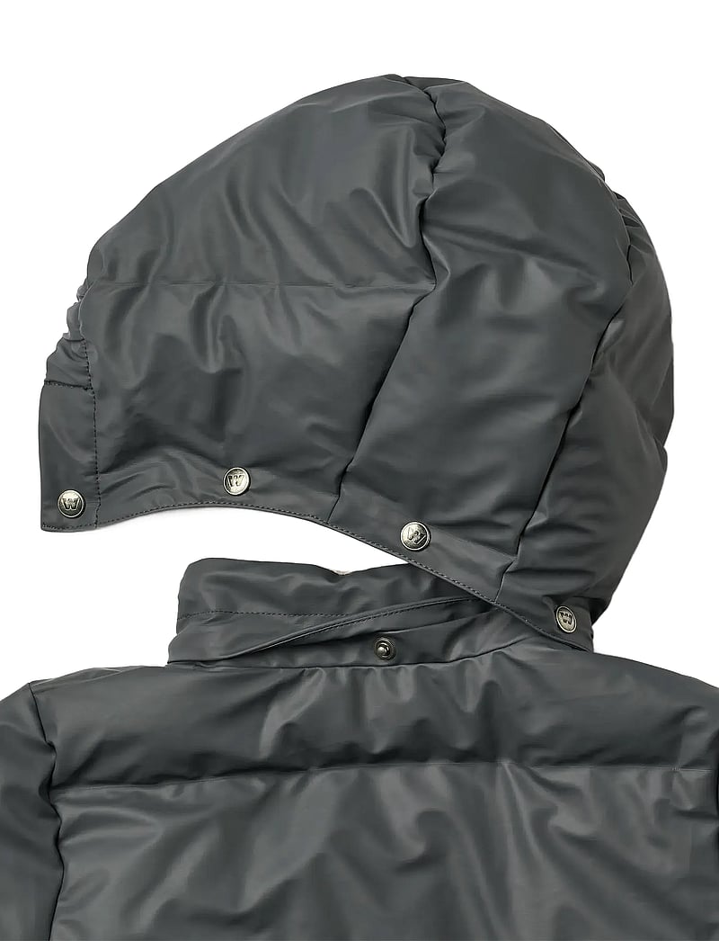 Wheat - PU Puffer Jacket Coast - vinterjakker - greyblue - 3