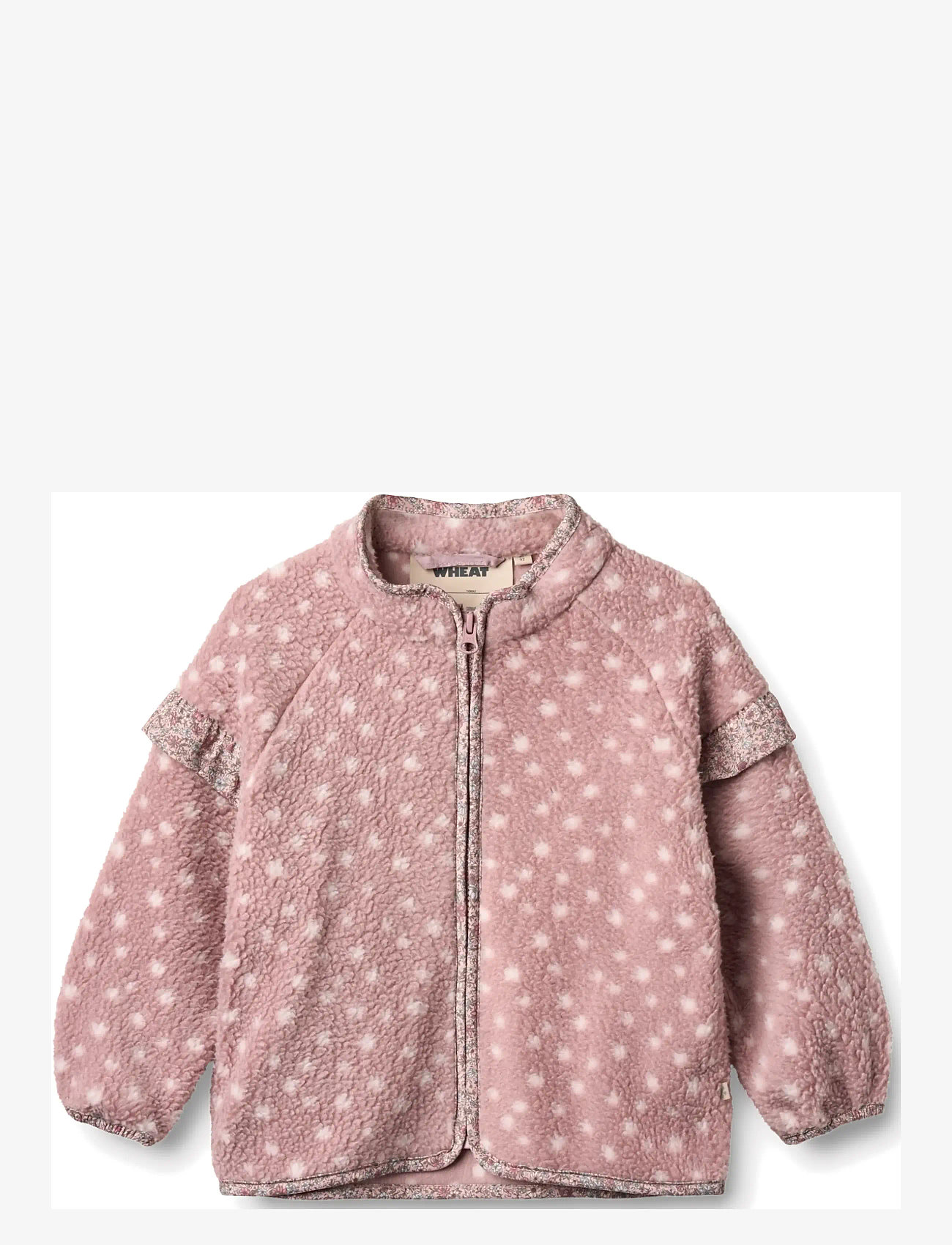 Wheat - Fleece Jacket Ellena - fleecejacken - rosewood dots - 1