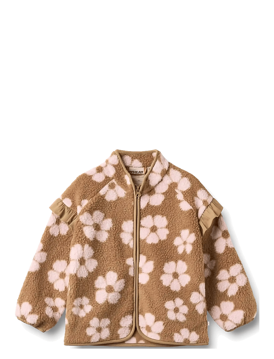 Wheat - Fleece Jacket Ellena - fleecejakker - warm hazel flowers - 0