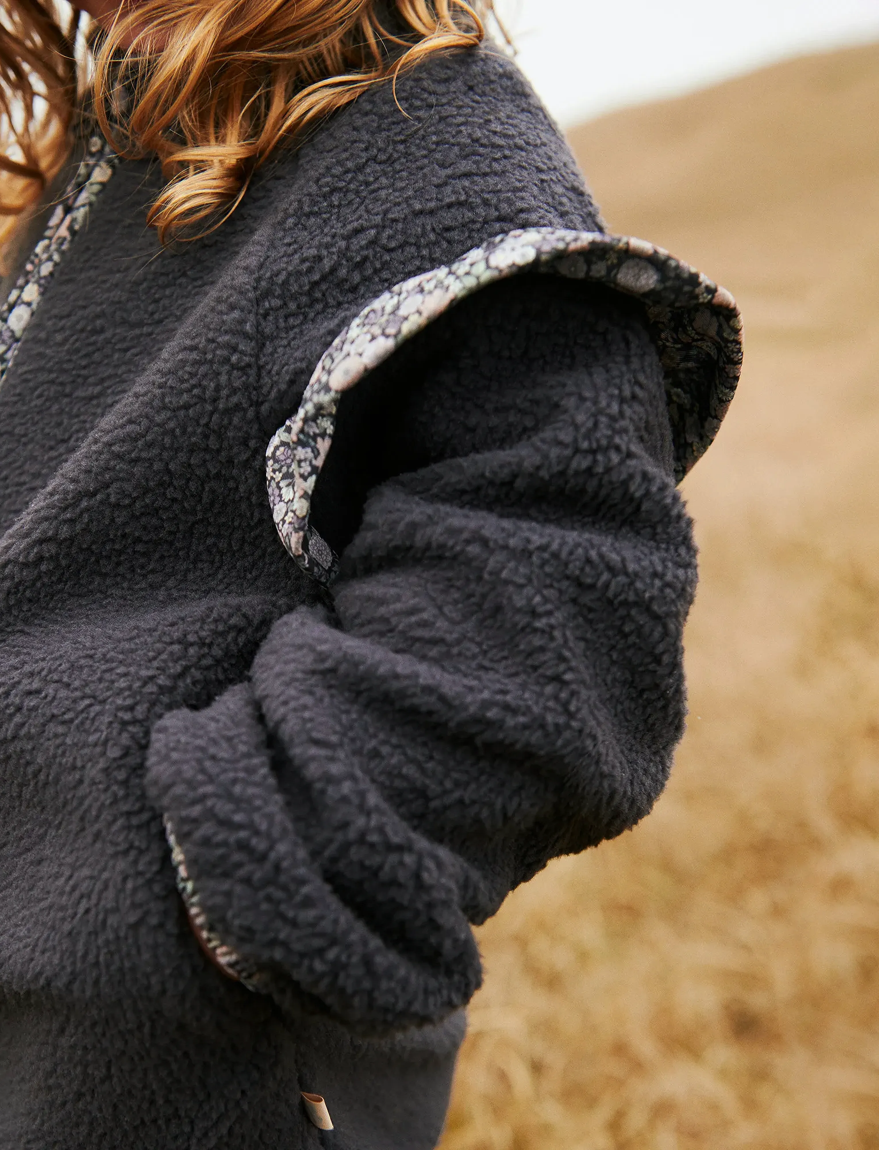 Wheat - Fleece Jacket Ellena - herbstjacken - black sea - 3