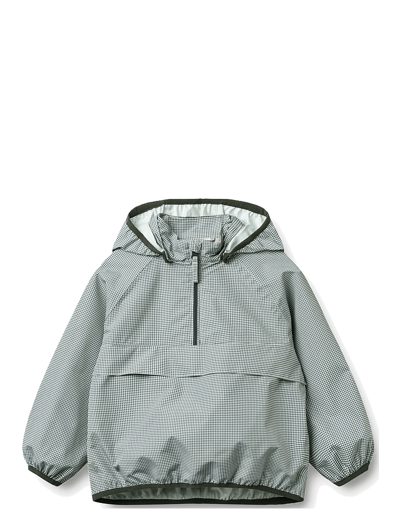 Wheat - Lightweight Shell Jacket Skyen - anorakid - blue check - 1