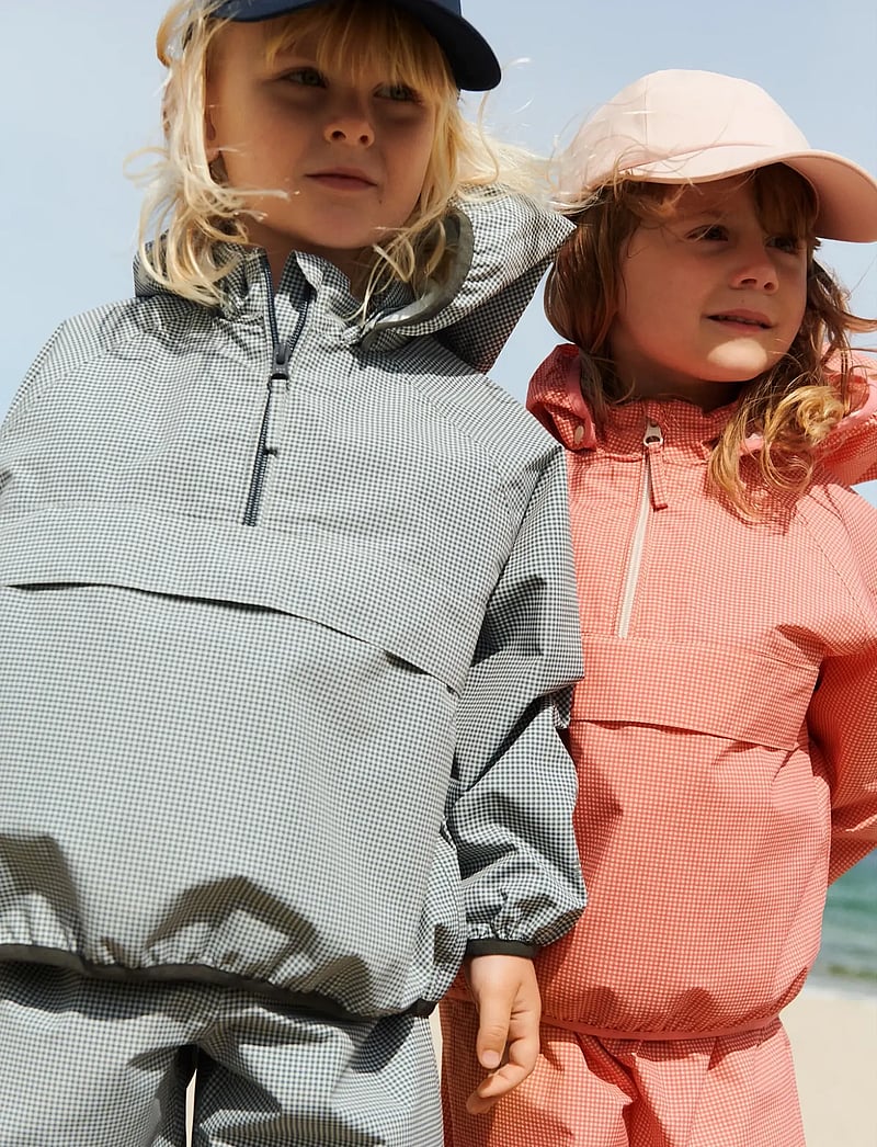 Wheat - Lightweight Shell Jacket Skyen - anorakid - blue check - 0