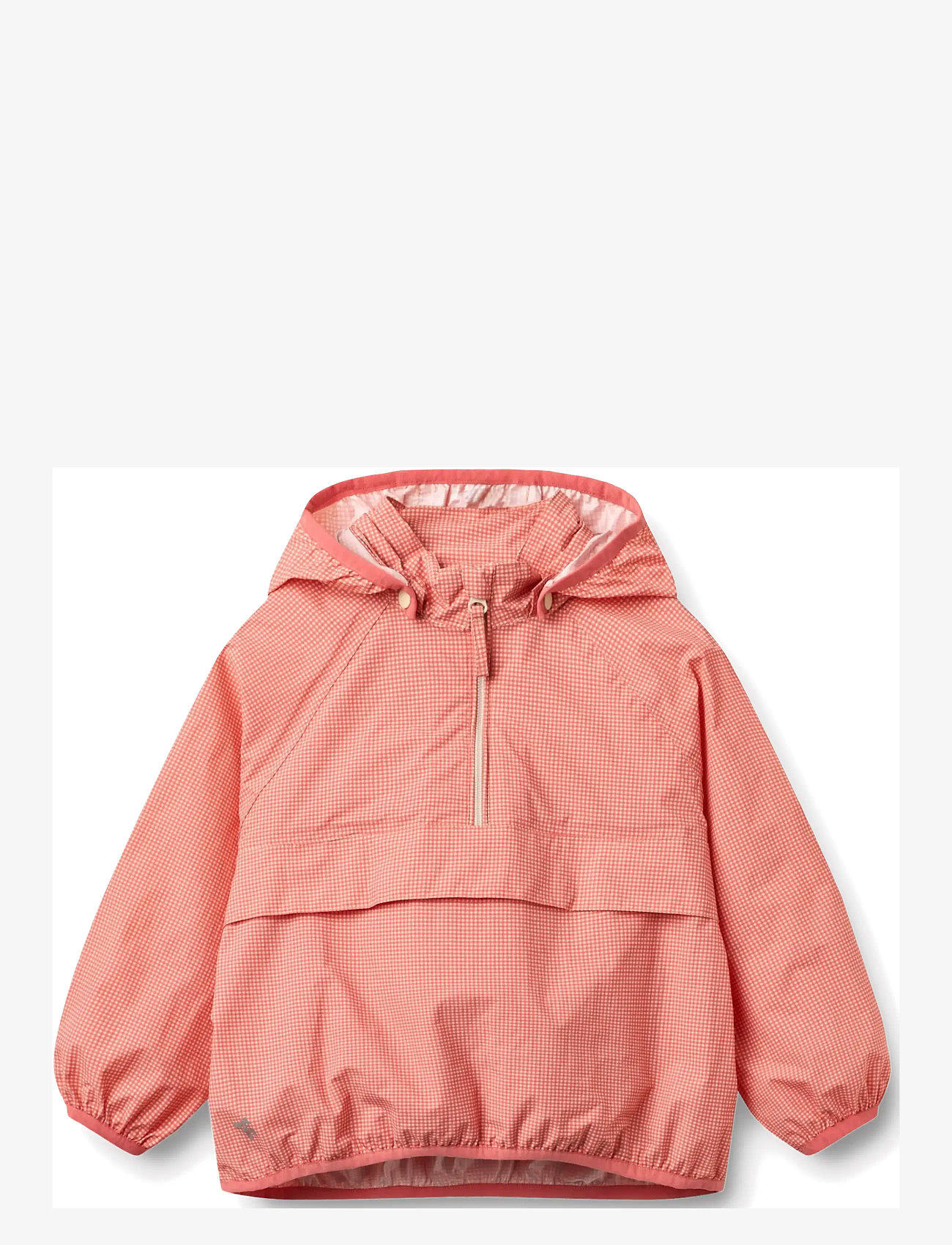 Wheat - Lightweight Shell Jacket Skyen - anorakid - red check - 1