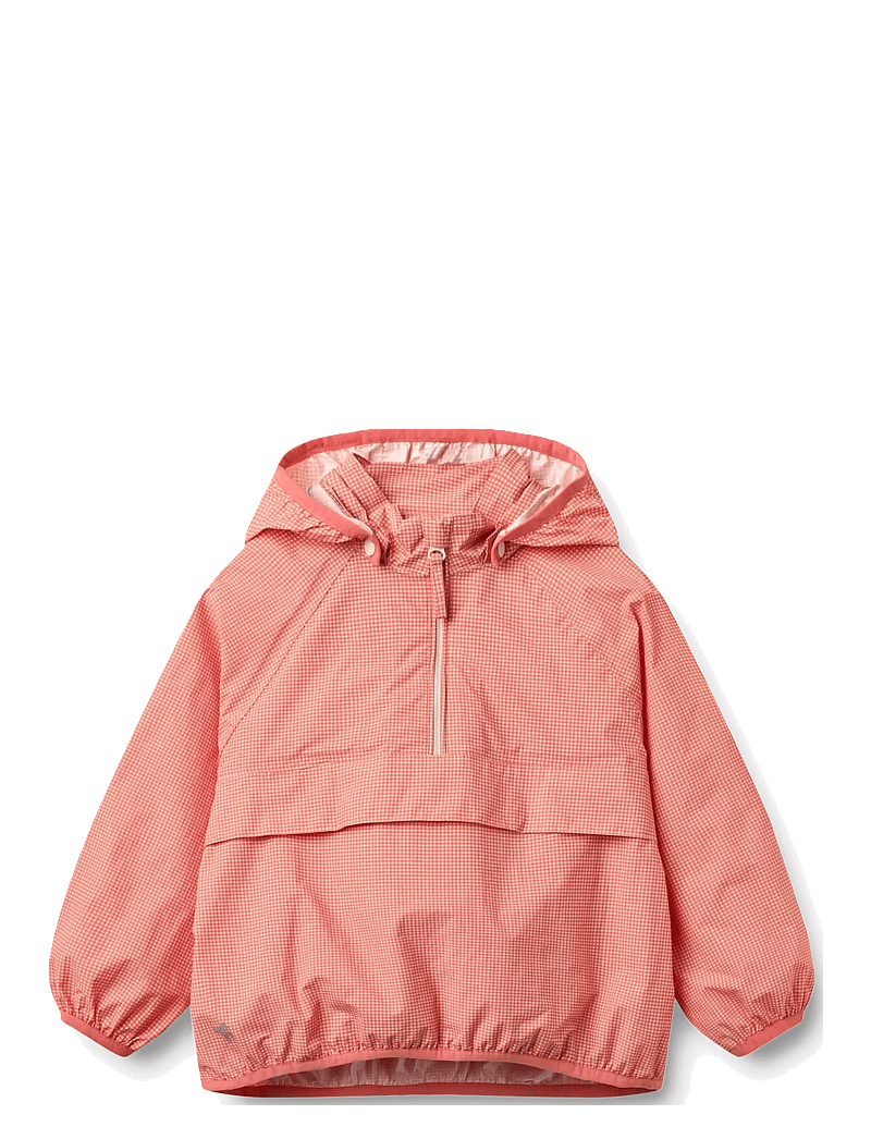 Wheat - Lightweight Shell Jacket Skyen - anorakid - red check - 1