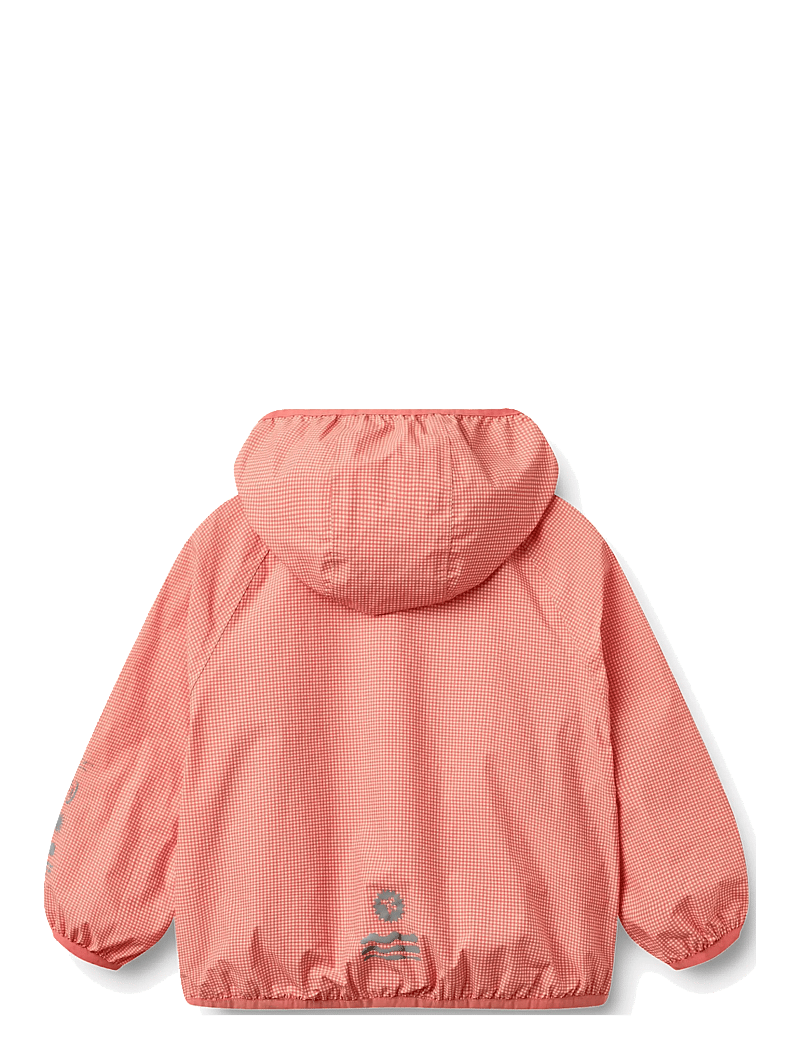 Wheat - Lightweight Shell Jacket Skyen - anorakid - red check - 2