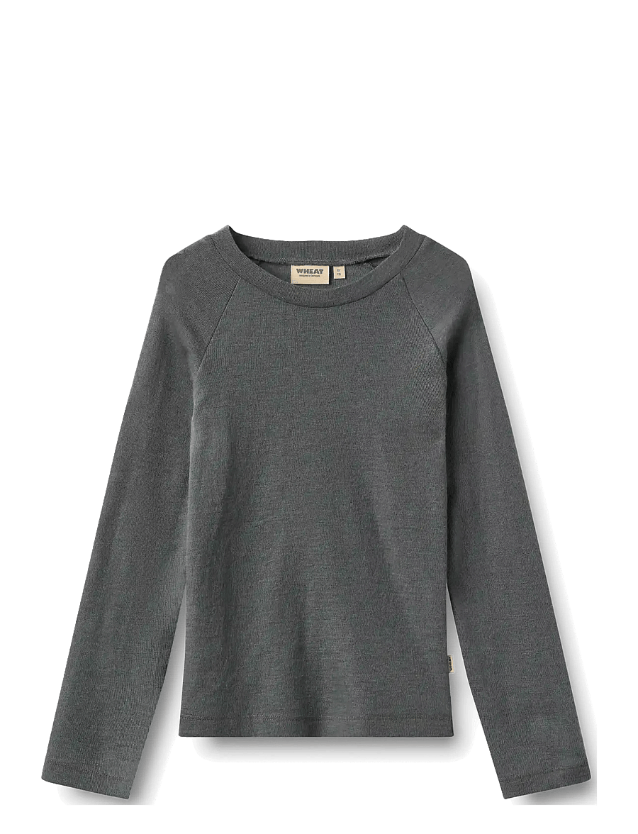 Wheat - Baselayer T-Shirt Maane - aluskihina kantavad alussärgid - dark charcoal - 0
