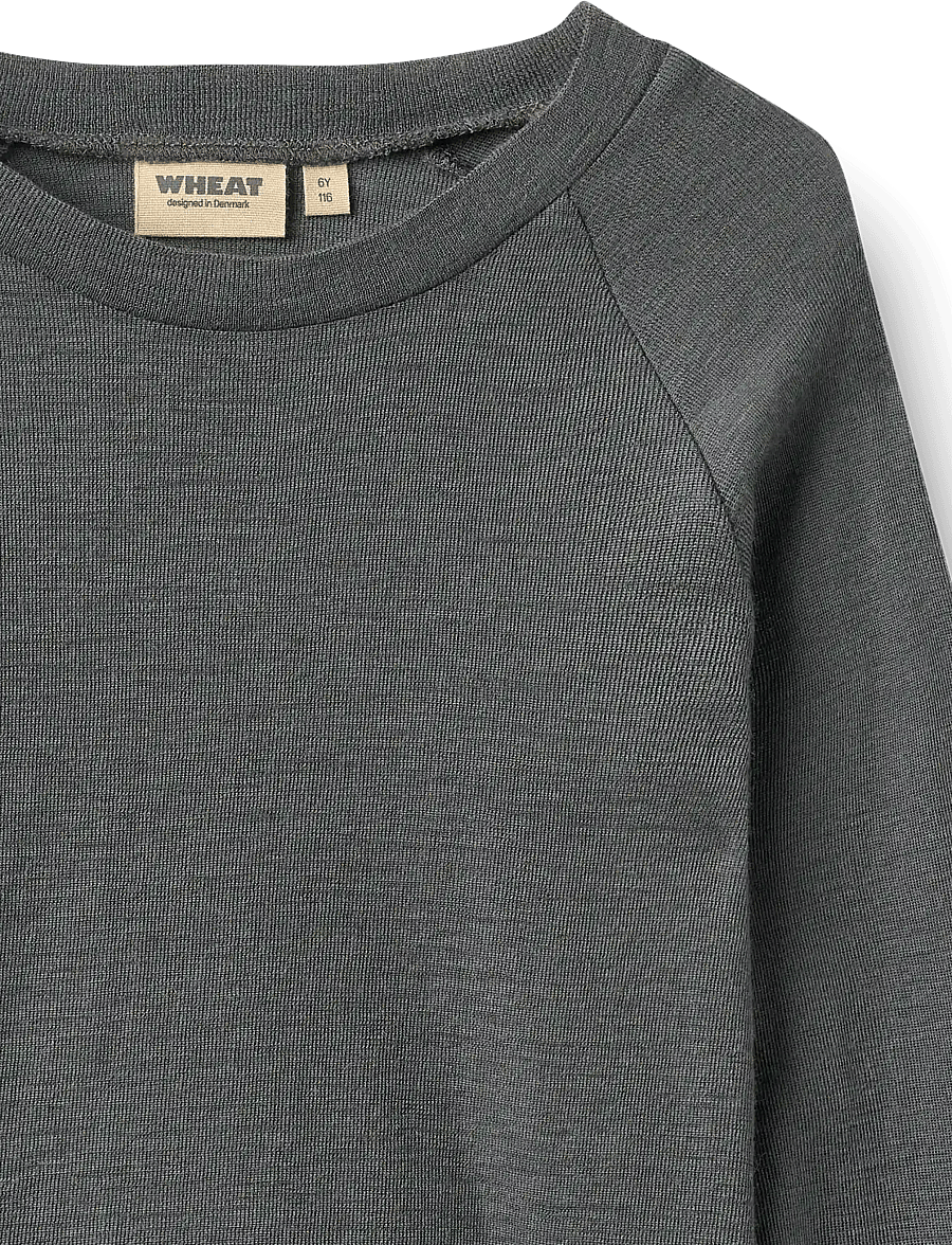 Wheat - Baselayer T-Shirt Maane - aluskihina kantavad alussärgid - dark charcoal - 2
